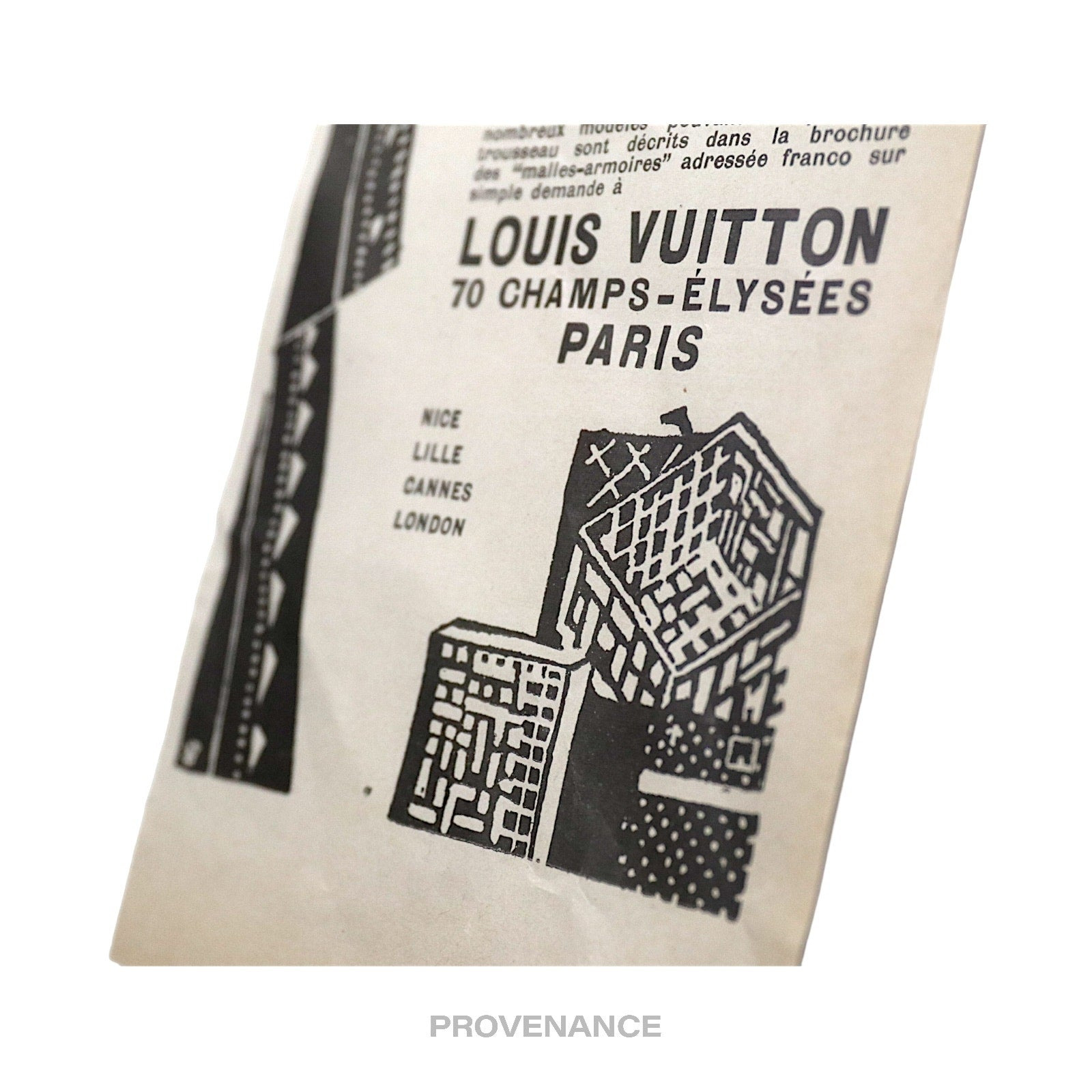 Louis Vuitton Antique Vintage Newsprint Ad - Wardrobe - 7