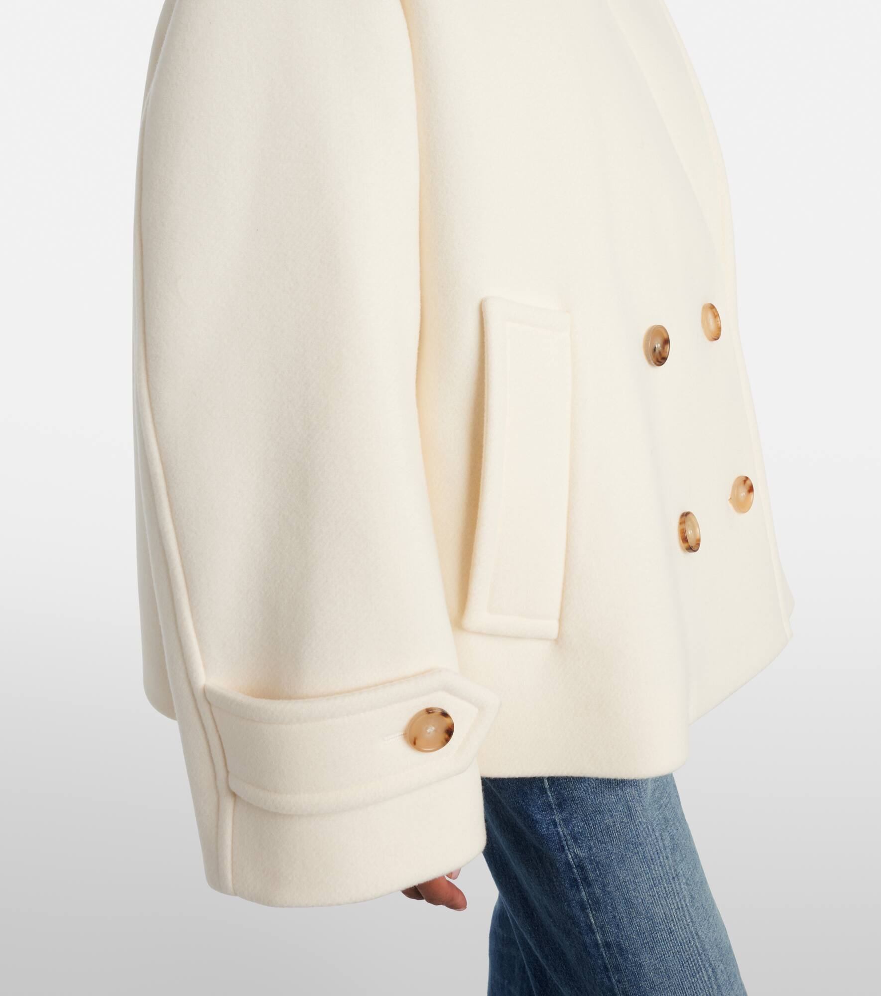 Oversized wool-blend coat - 6