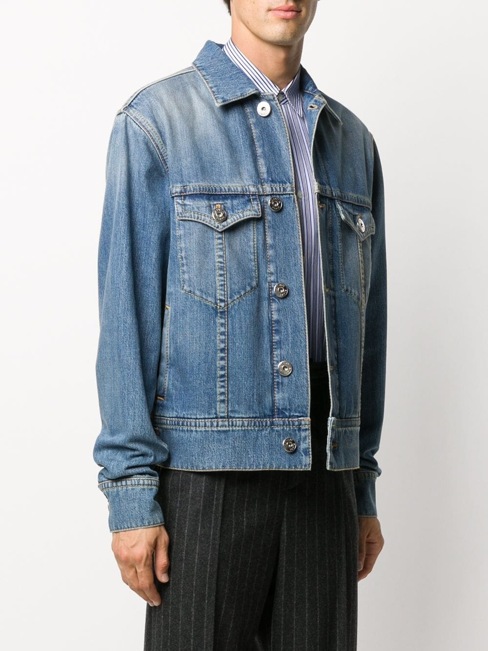 drop-shoulder denim jacket - 3