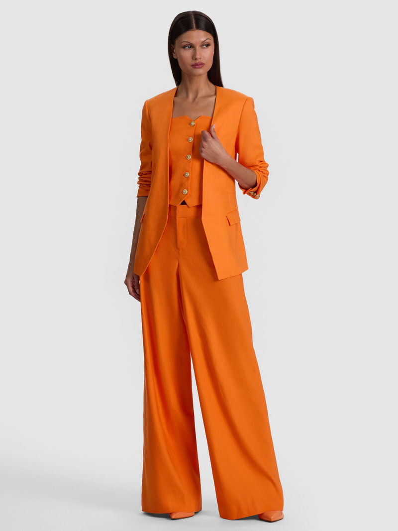 CORBIN COLLARLESS LINEN BLAZER 6