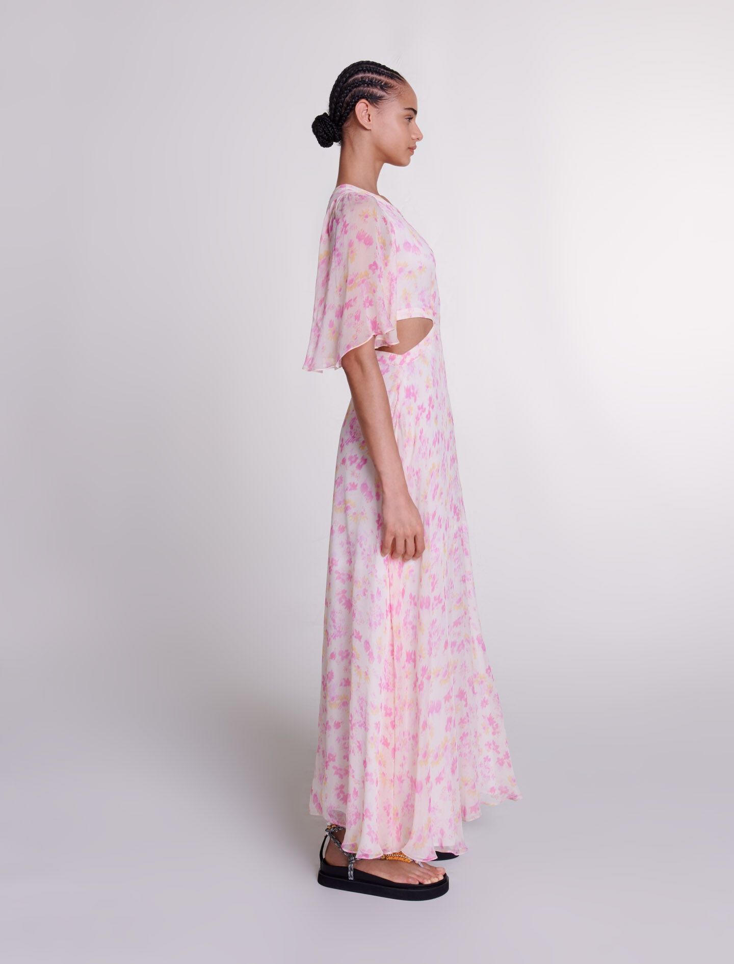 Floral print maxi dress - 4