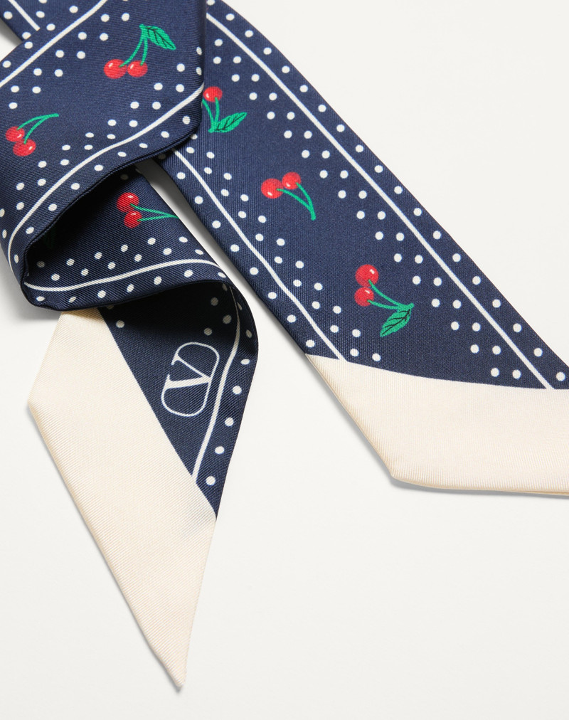 Valentino CHERRYFIC SILK BANDEAU SCARF outlook