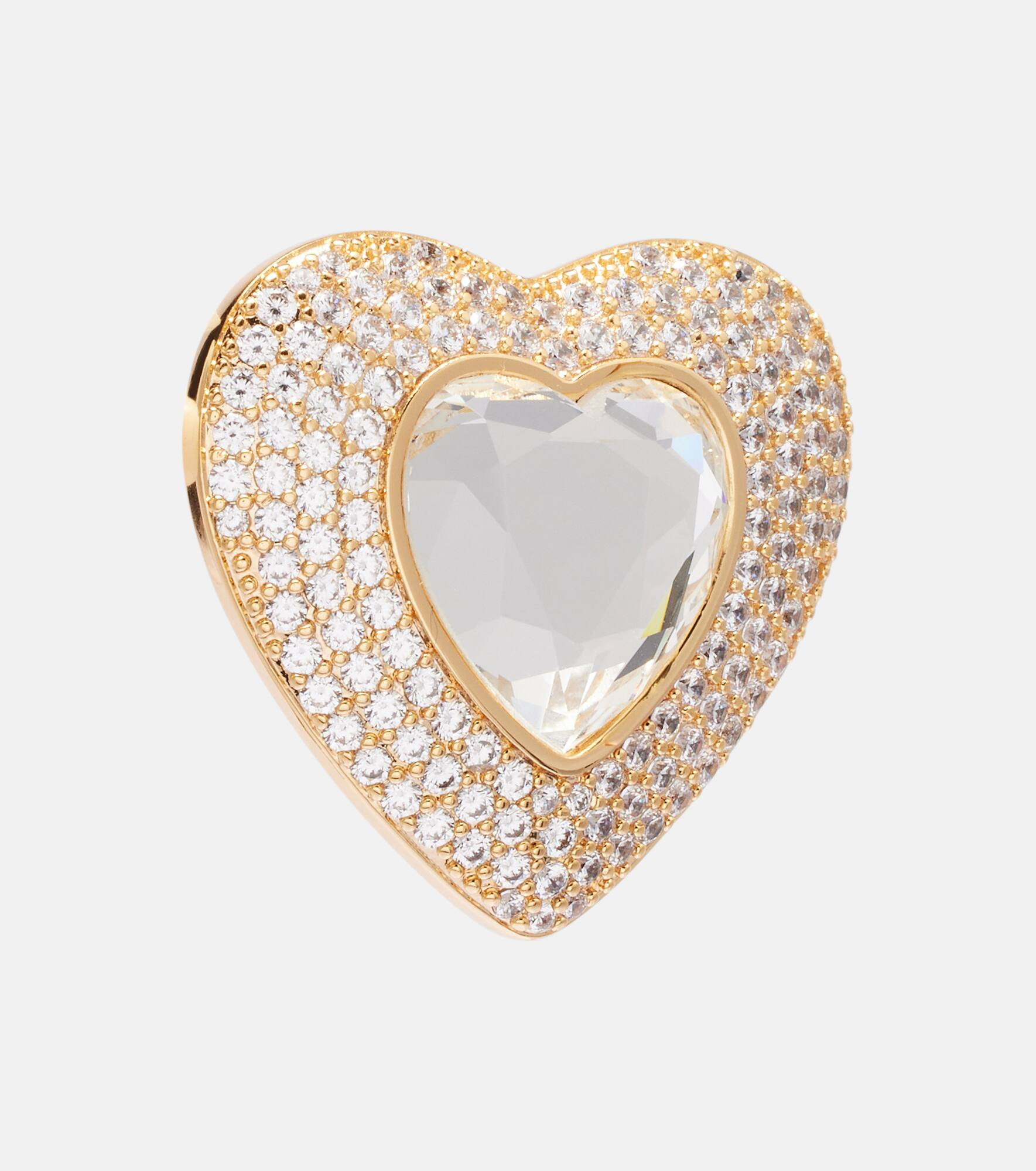Crystal-embellished earrings - 2