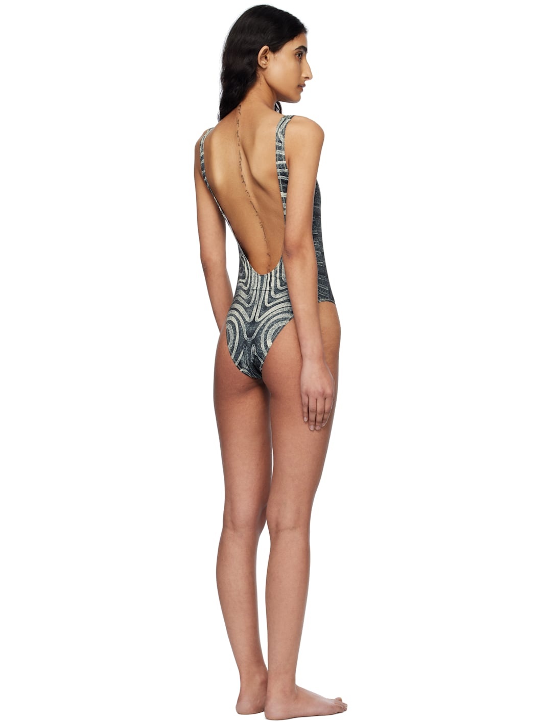 Black 'The Spirale' Swimsuit - 3