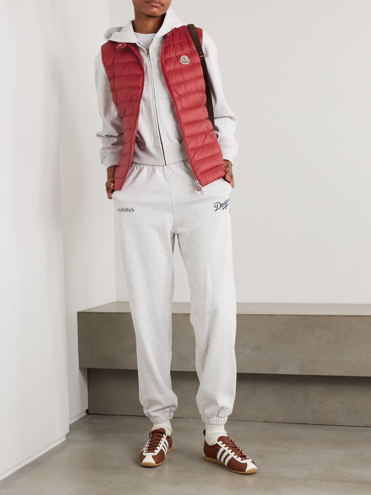 Igens quilted padded shell down vest Red - 2