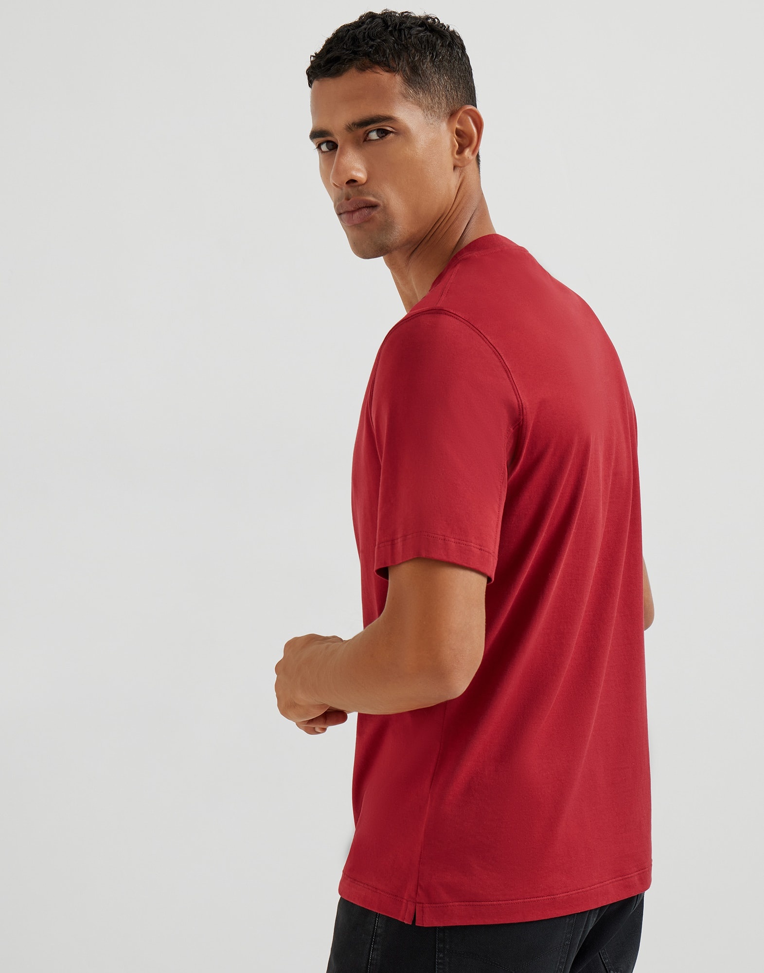 Cotton jersey crew neck T-shirt with logo - 2