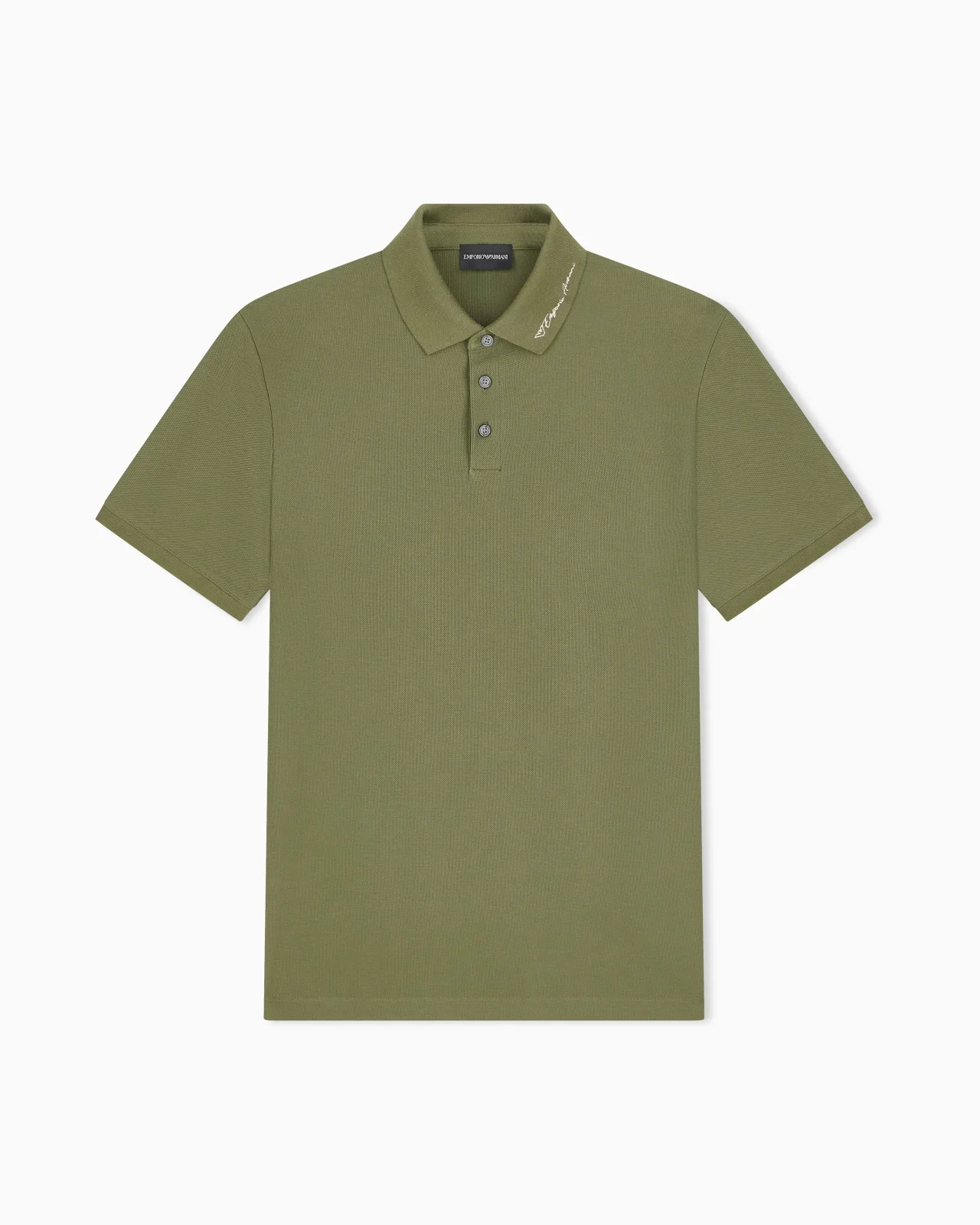 PIQUÉ POLO WITH EMBROIDERED LOGO - 1