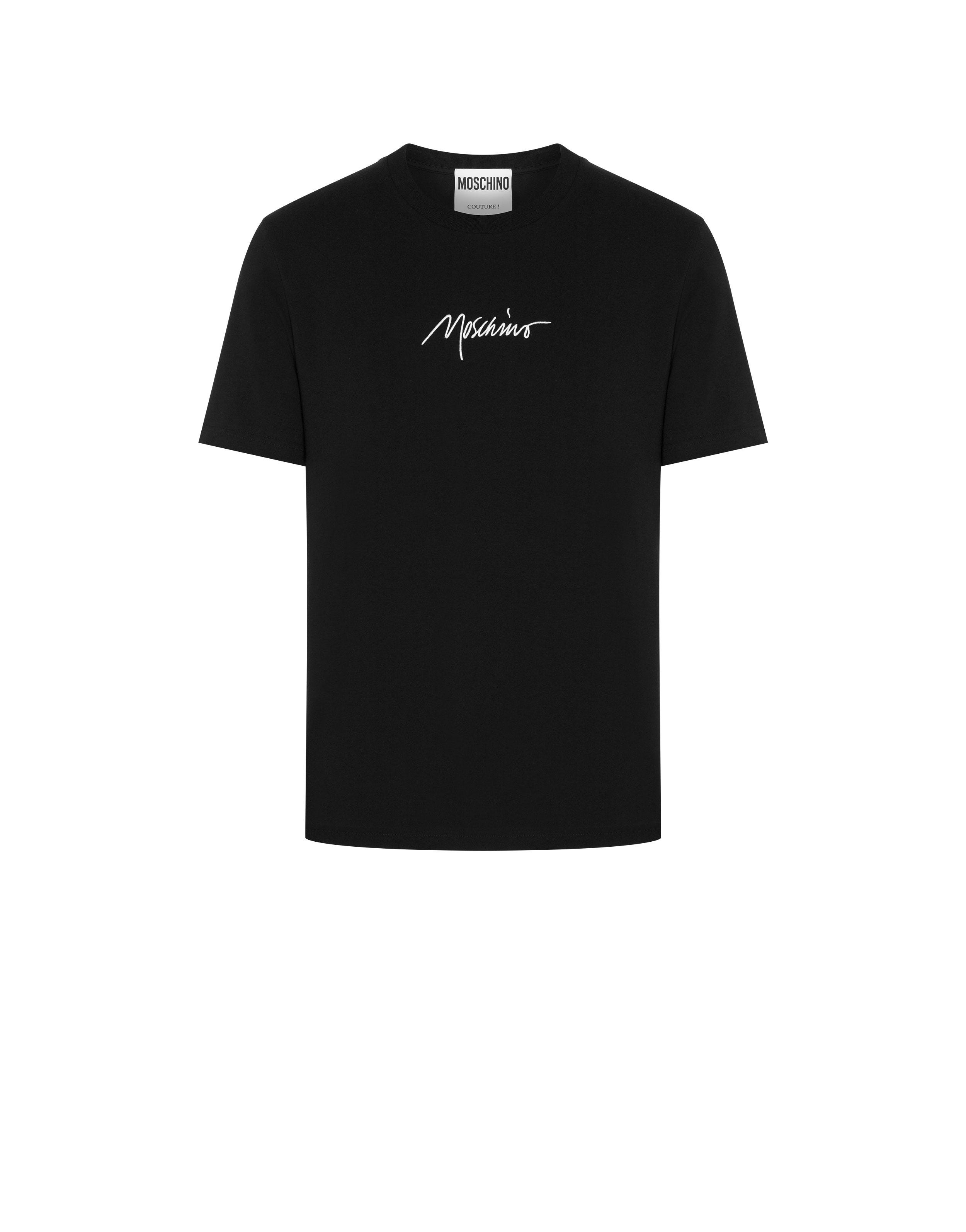 MOSCHINO SIGNATURE STRETCH JERSEY T-SHIRT - 9