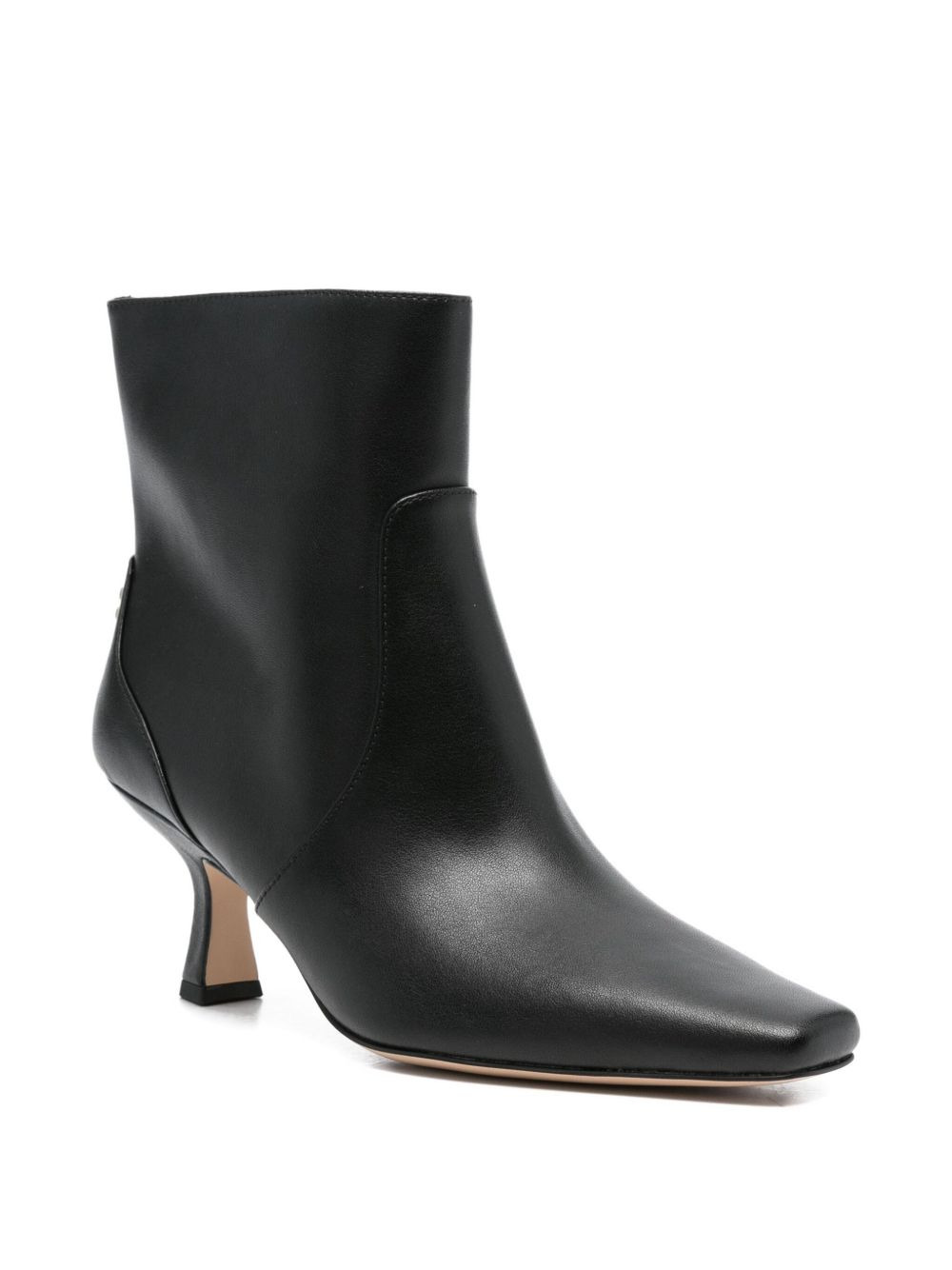 75mm leather heeled boots - 2
