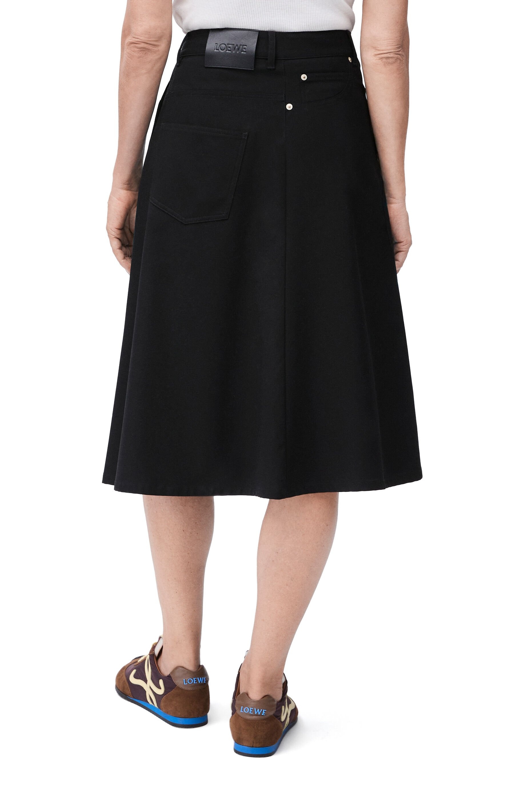 Deconstructed skirt in cotton - 4
