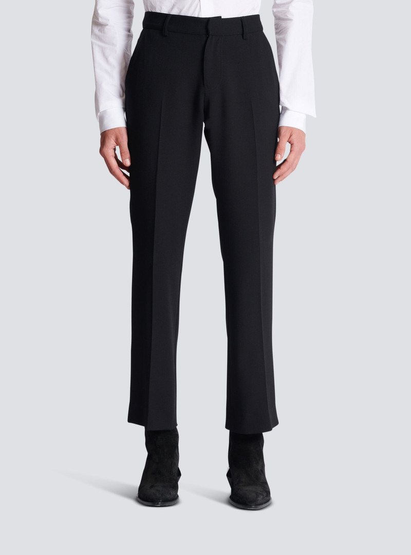 Flared trousers in double crepe 5