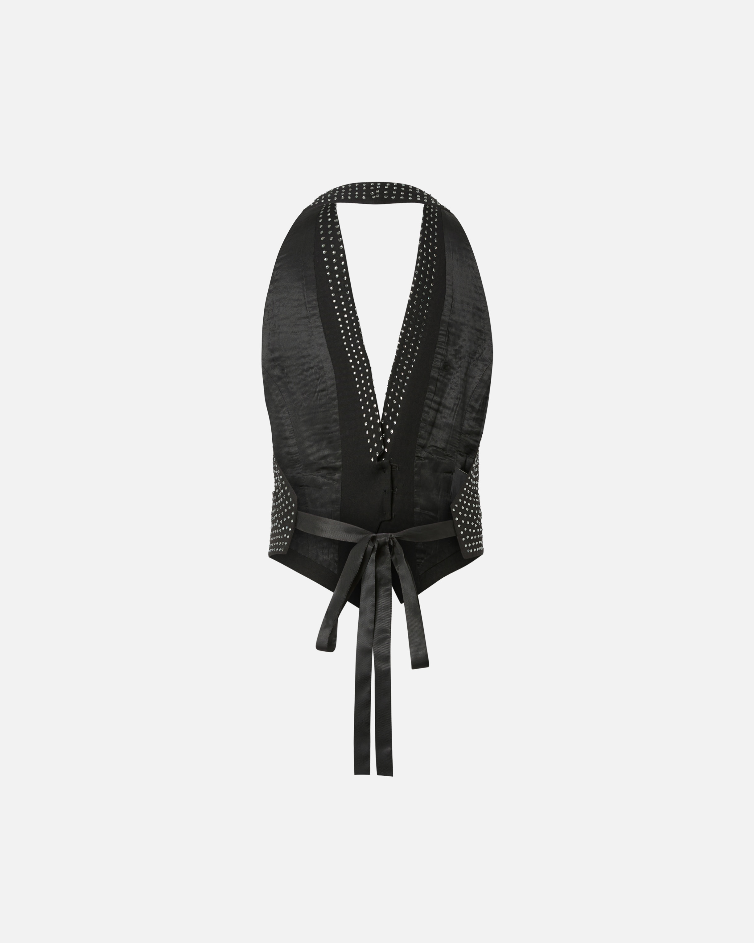 VEST WITH RHINESTONES AND OPEN BACK - 6