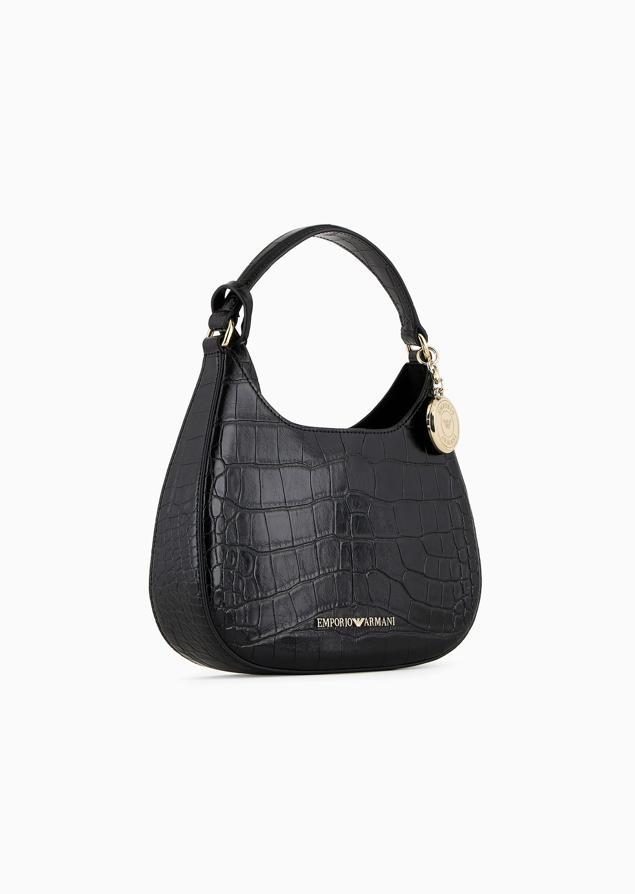 Small mock croc hobo bag - 2