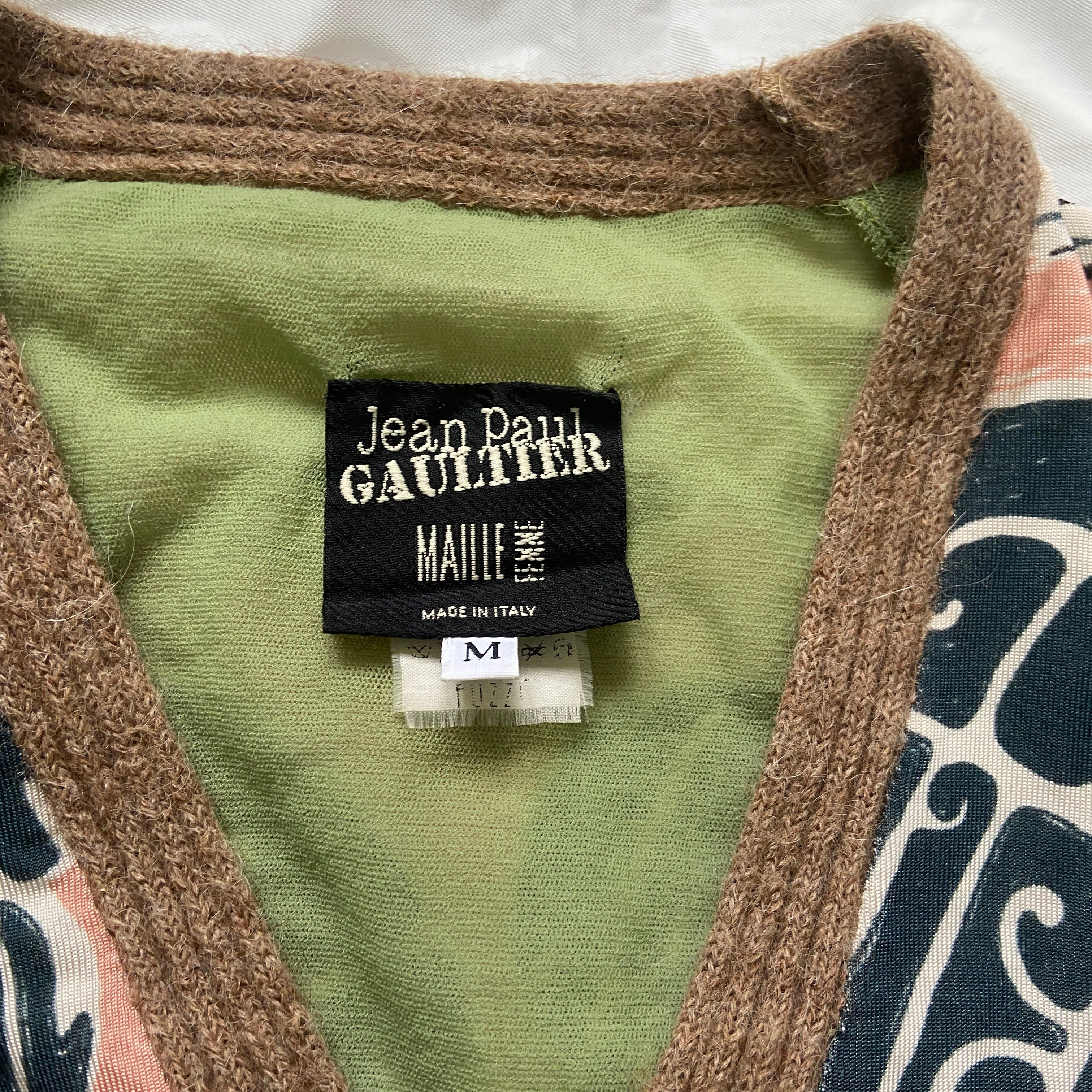 Jean Paul gaultier 90s Demetrius wool mesh sweater M - 9