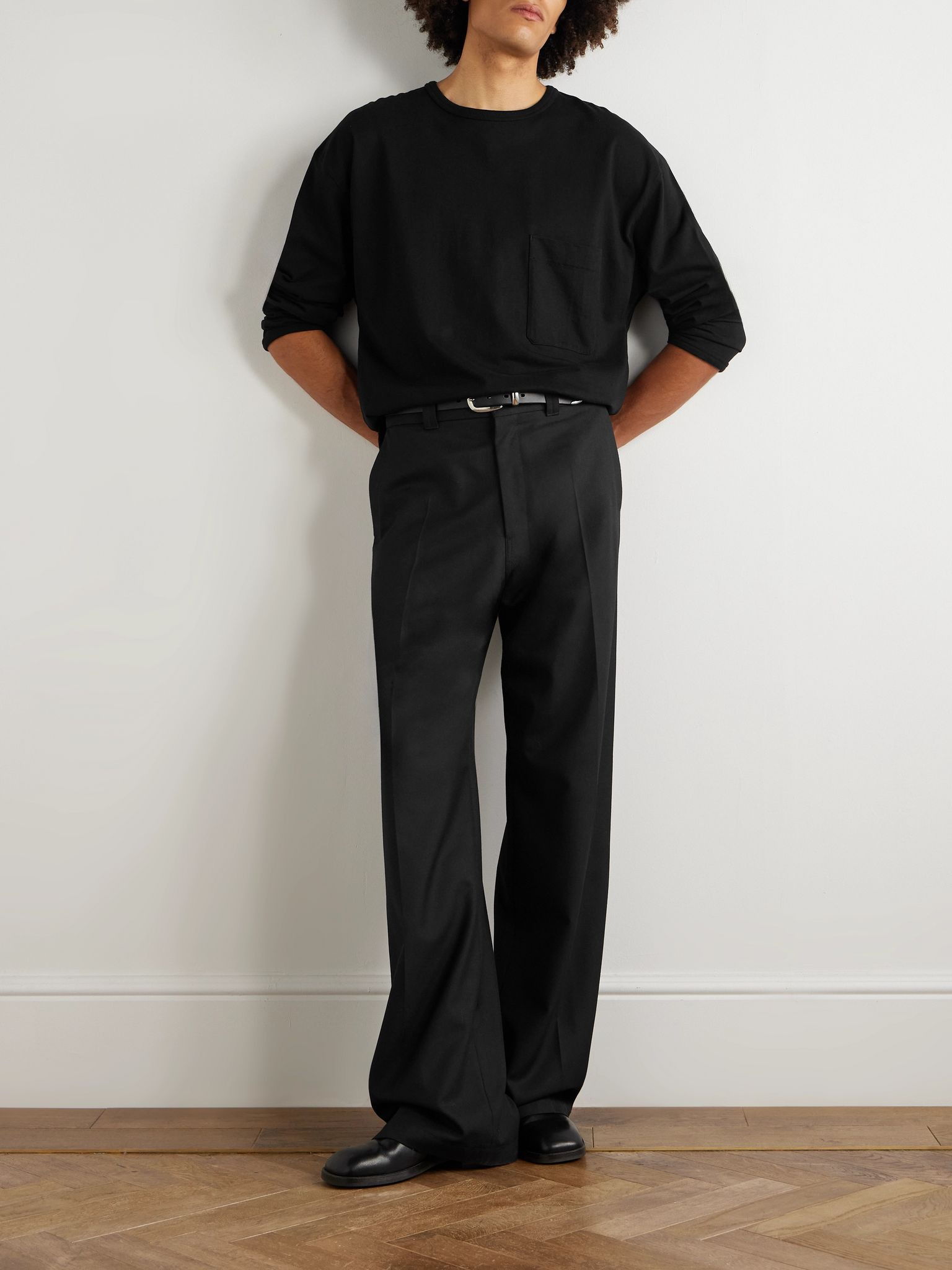 Cotton-Jersey T-Shirt Black - 2