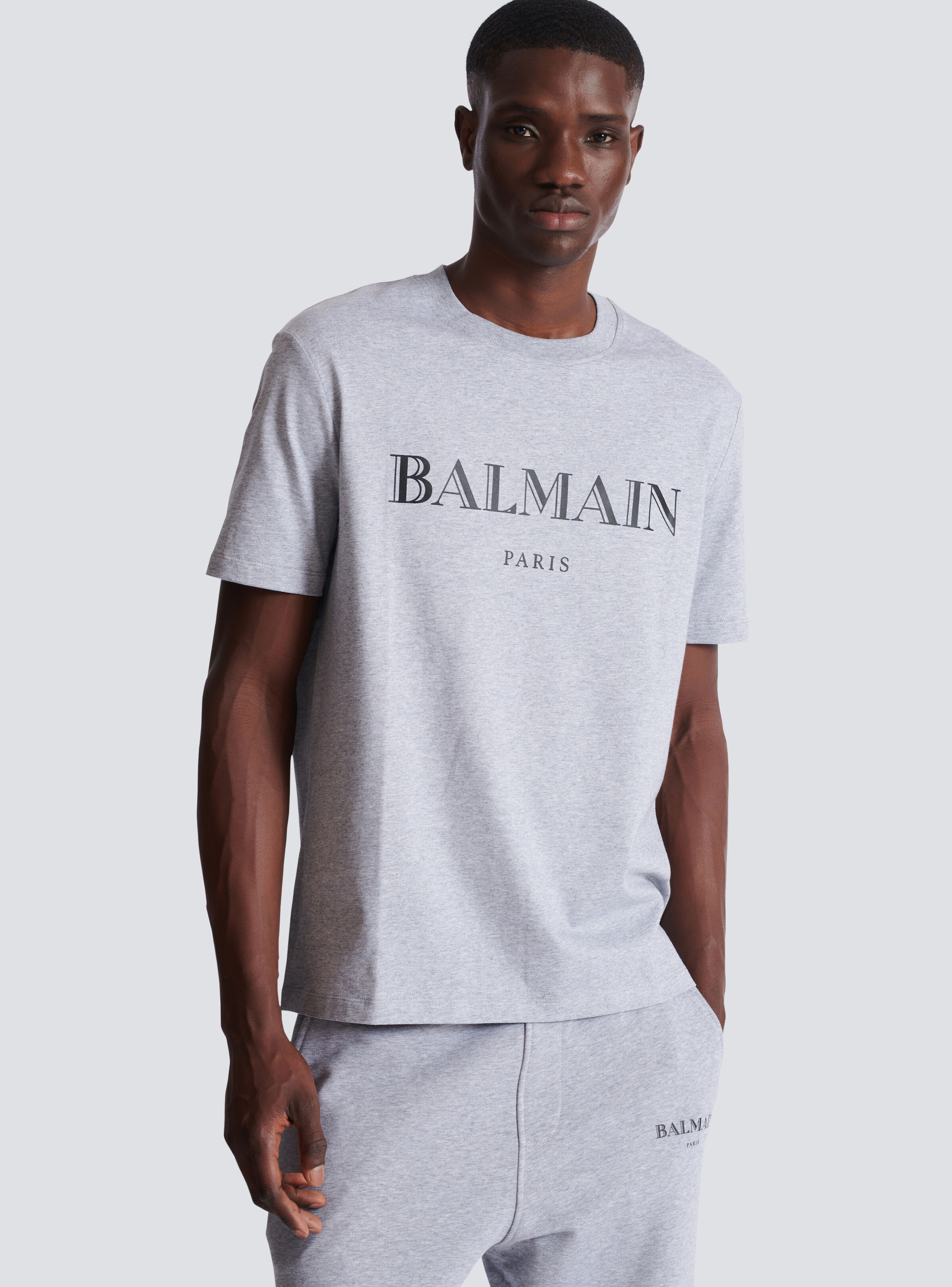 T-shirt with Balmain print - 6