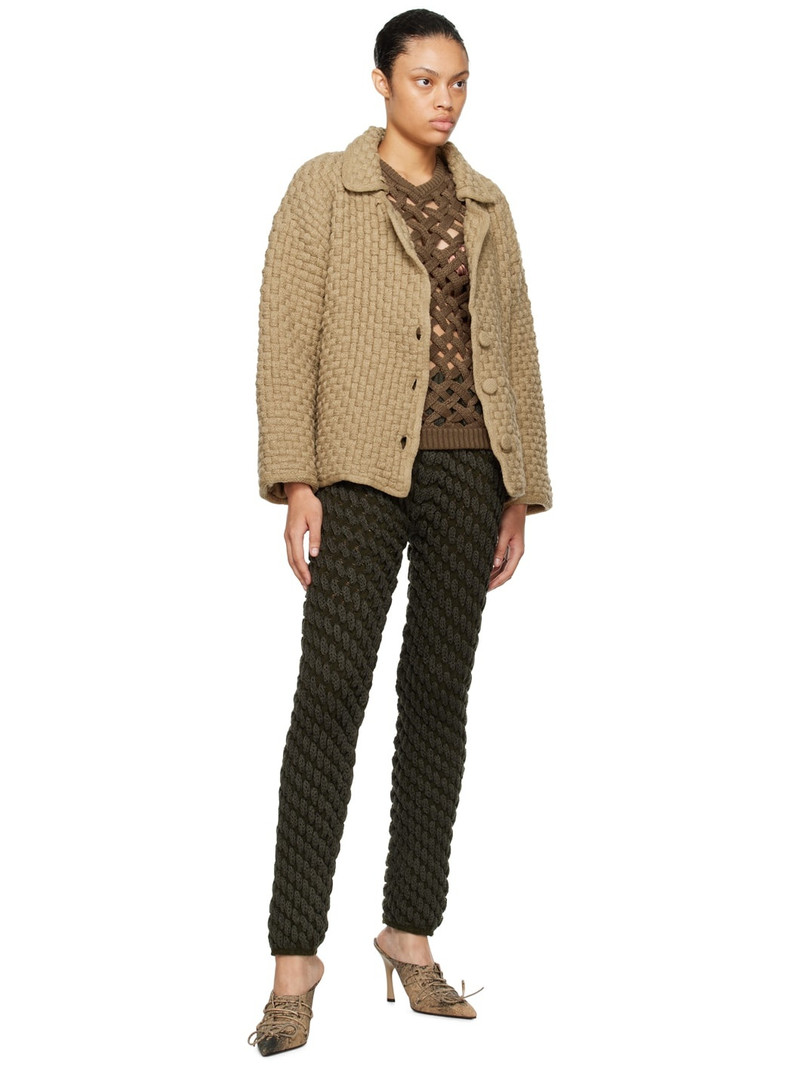 ISA BOULDER SSENSE Exclusive Khaki Knot Vest outlook