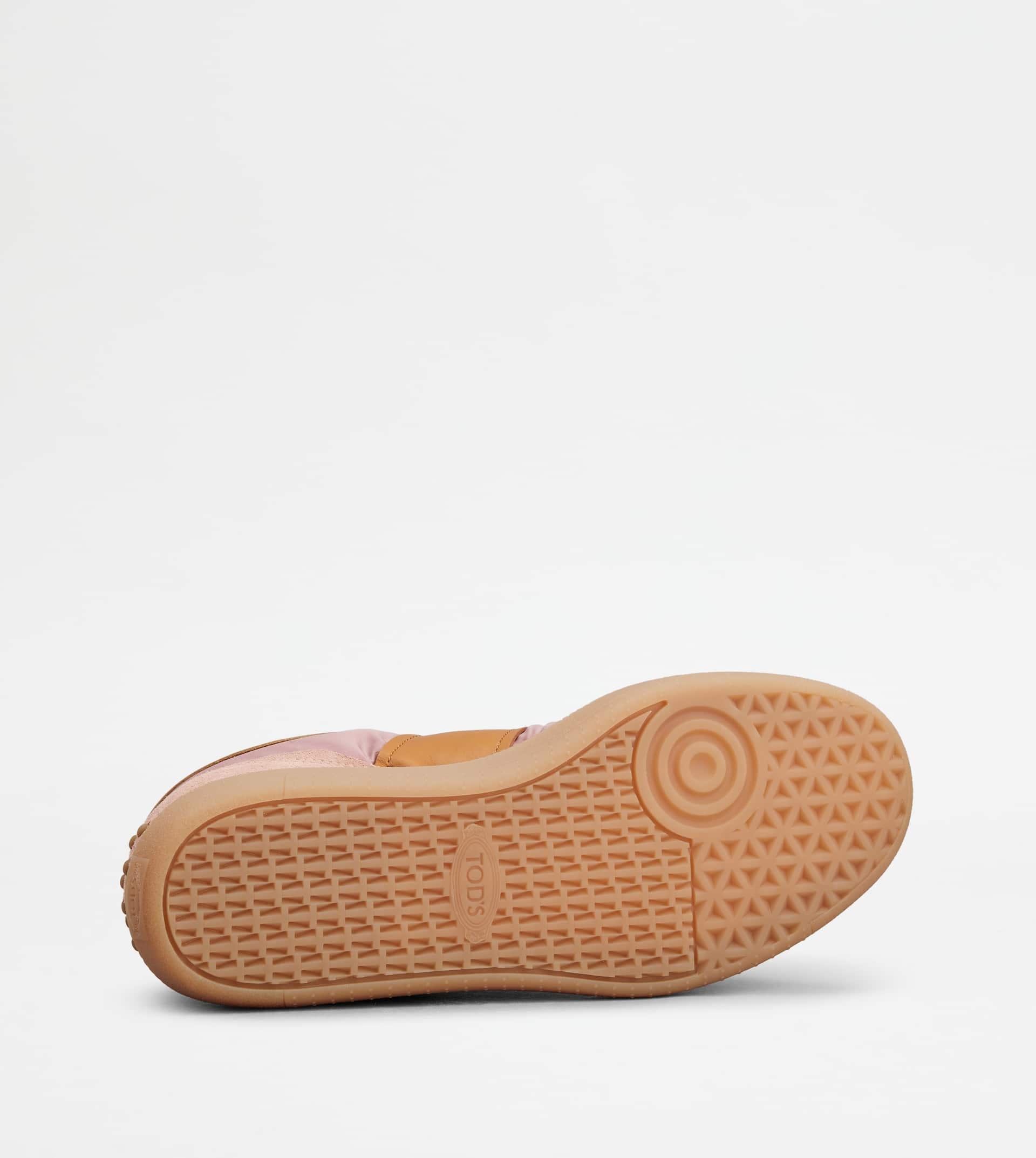 TOD'S TABS SNEAKERS IN SUEDE AND FABRIC - ORANGE, PINK - 4