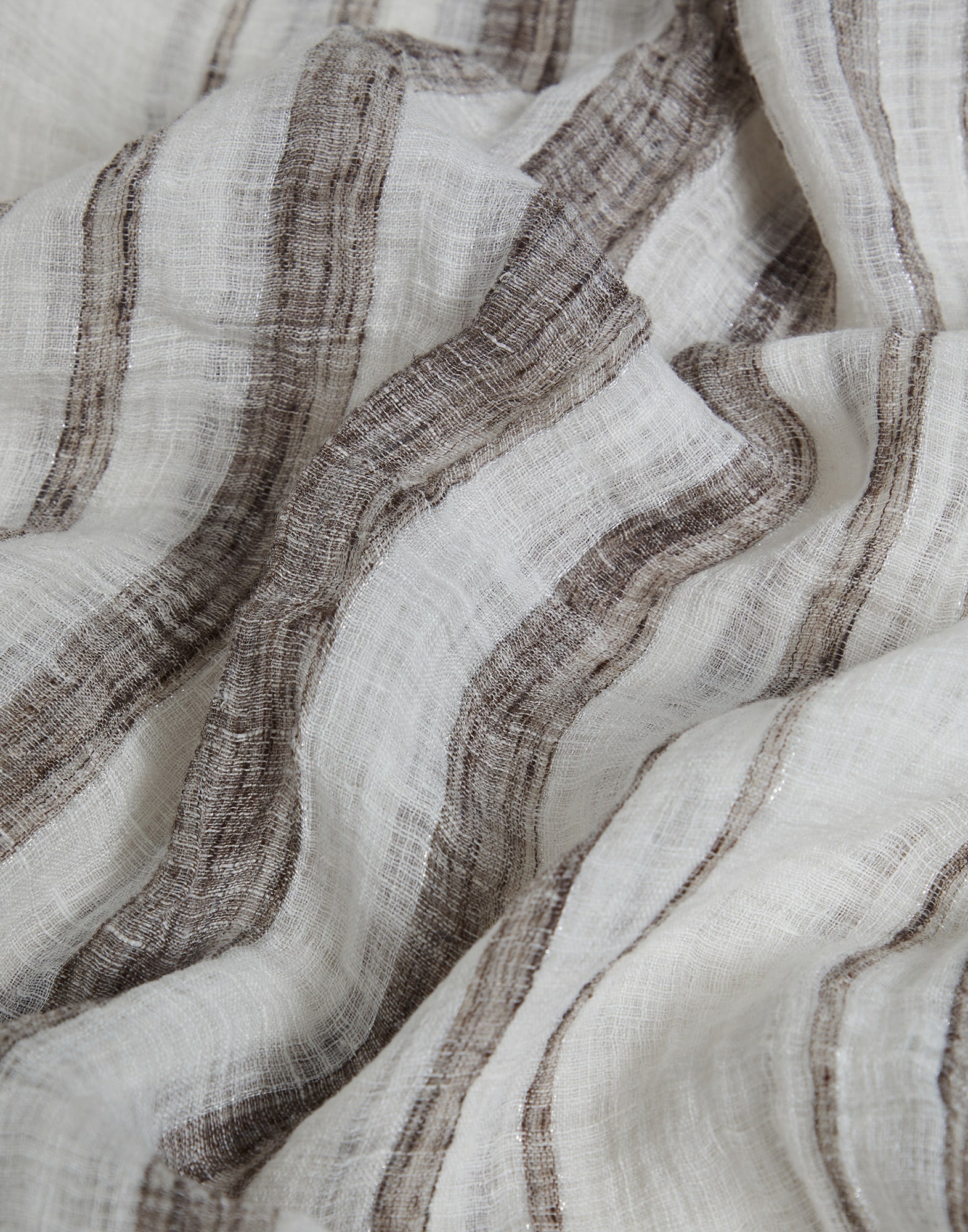 Sparkling stripe linen scarf - 3