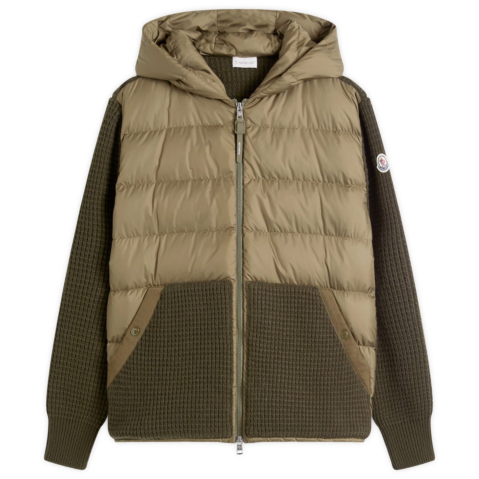 Moncler Down Knit Waffle Jacket - 1