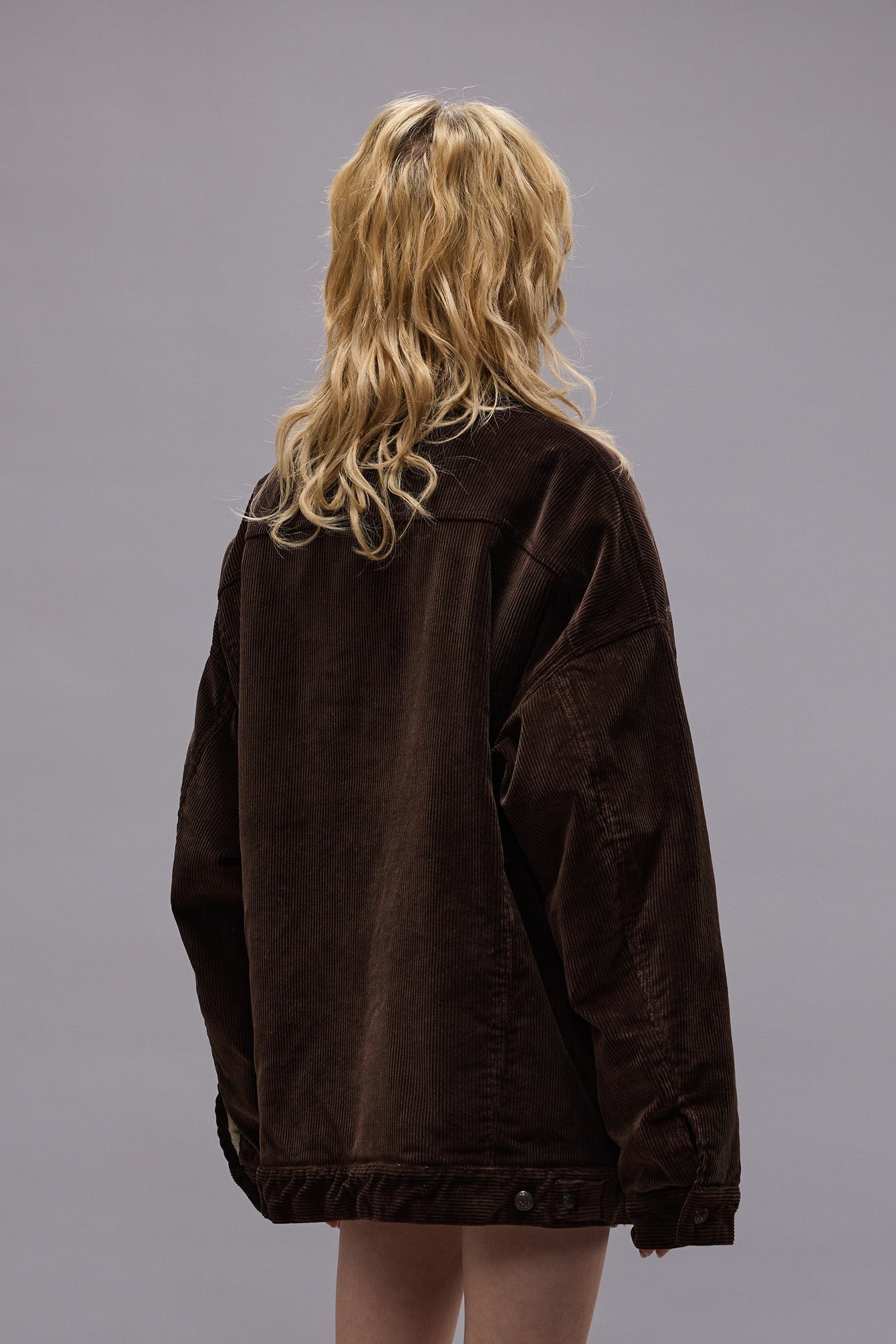 LACEY TRUCKER JACKET - DARK CHOCOLATE CORDUROY - R13 - 6