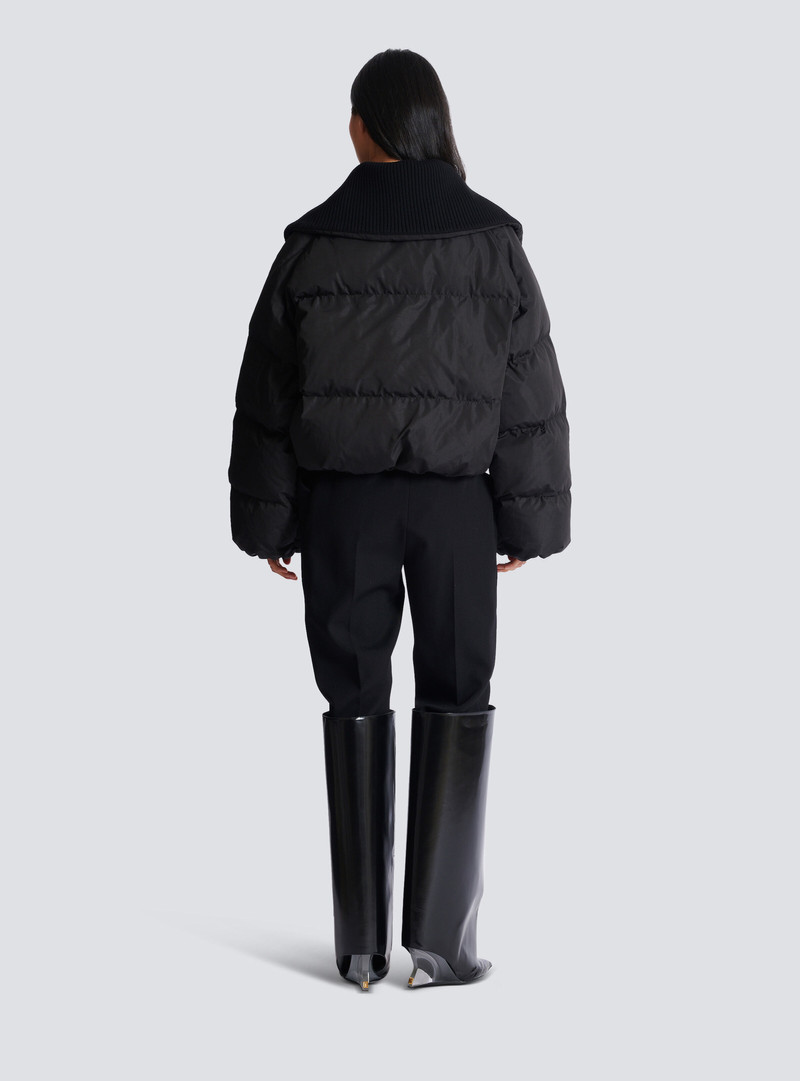 Cropped oversized padded jacket 4