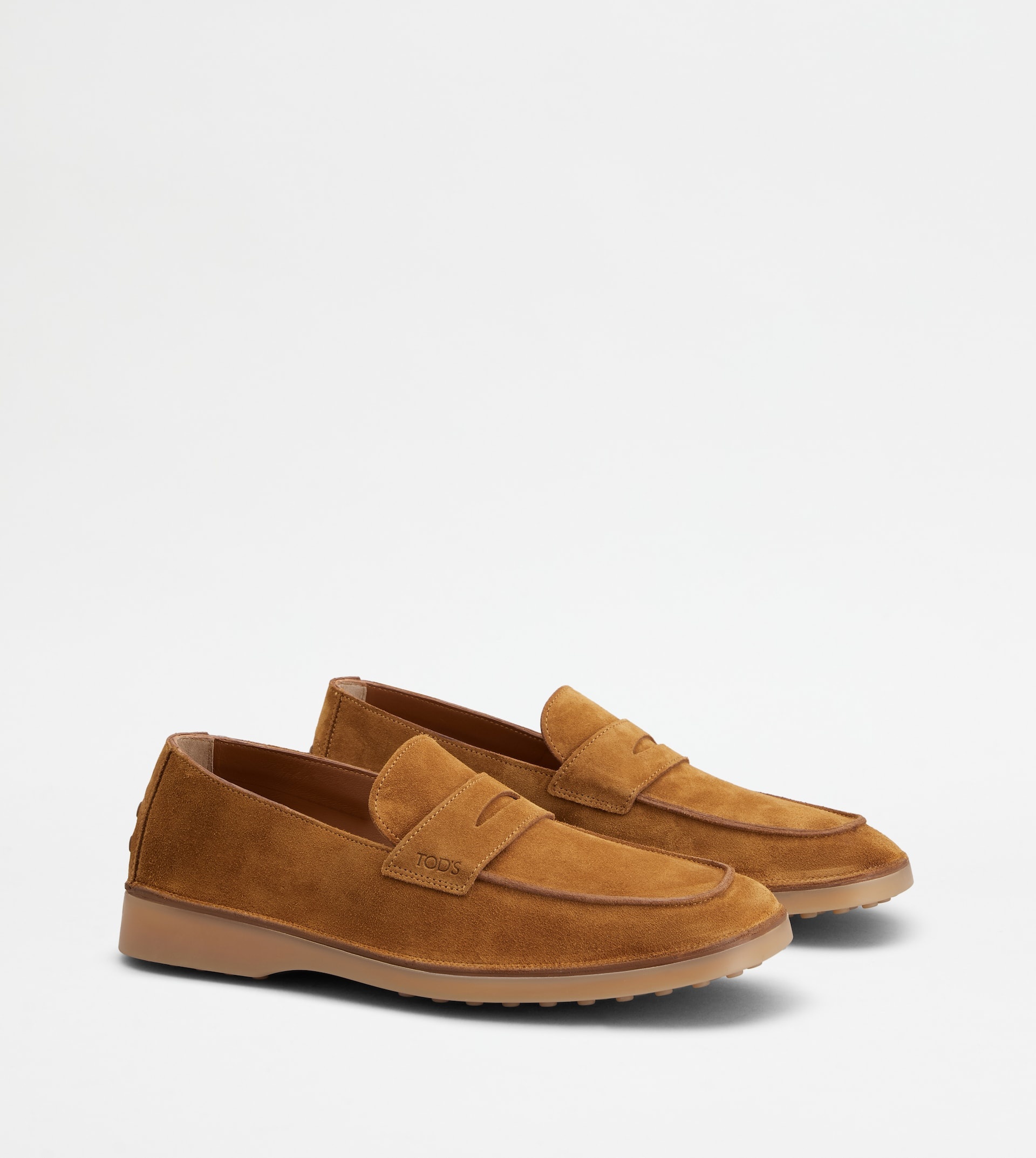 LOAFERS IN SUEDE - BROWN - 2
