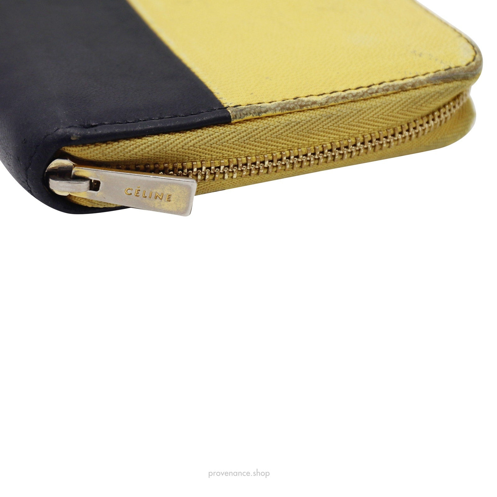 Celine Multifunction Zip Wallet - Yellow/Black - 5