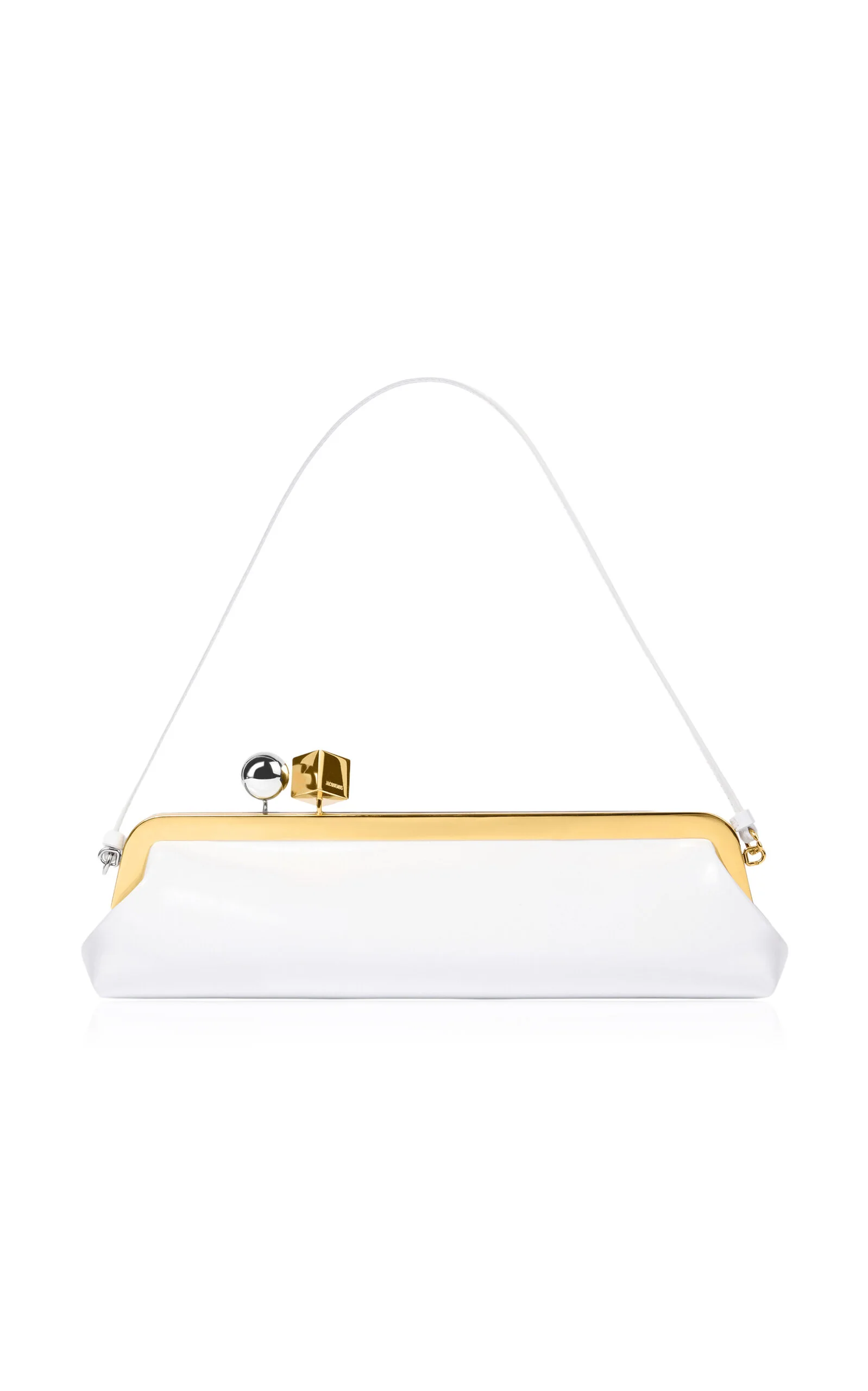 The Salon Leather Clutch white - 1