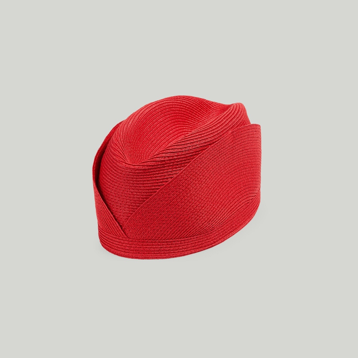 Straw-effect pillbox hat - 4