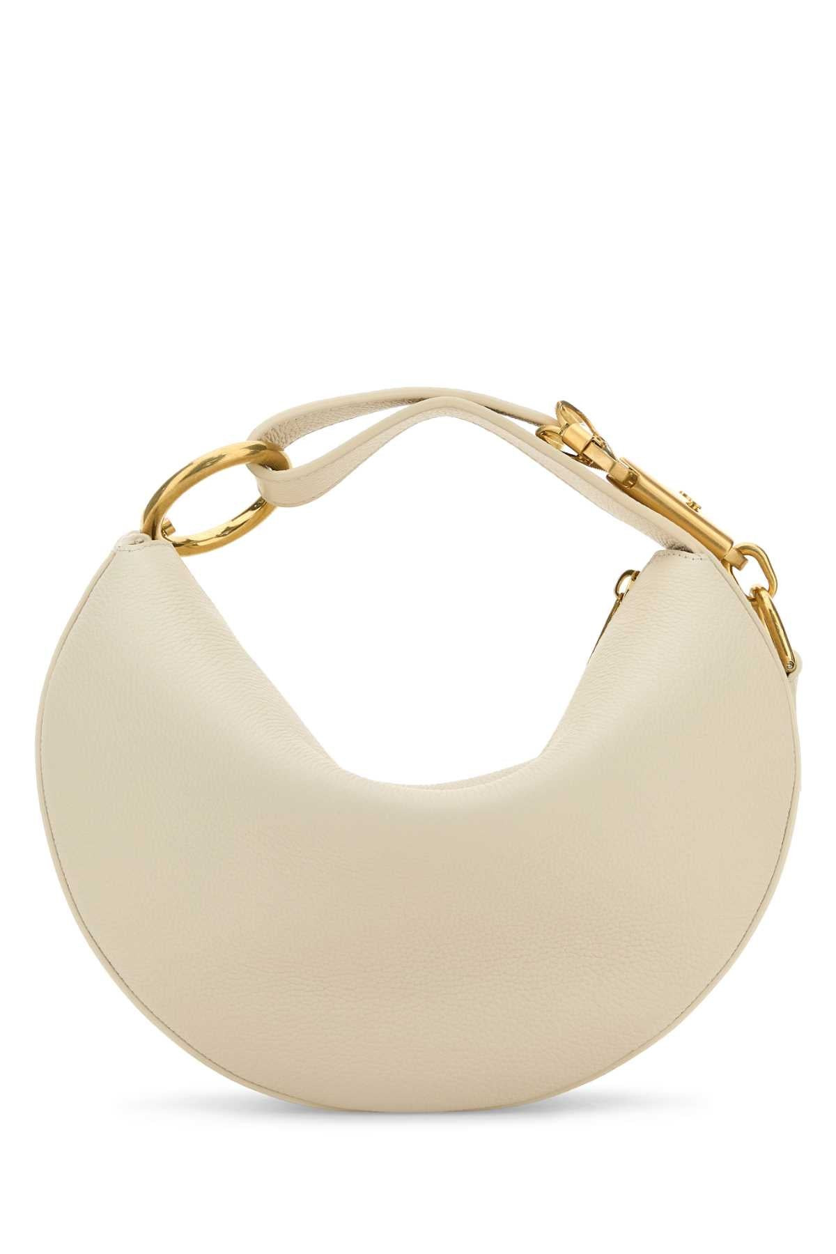 Burberry Women Ivory Leather Knight Arc Handbag - 3