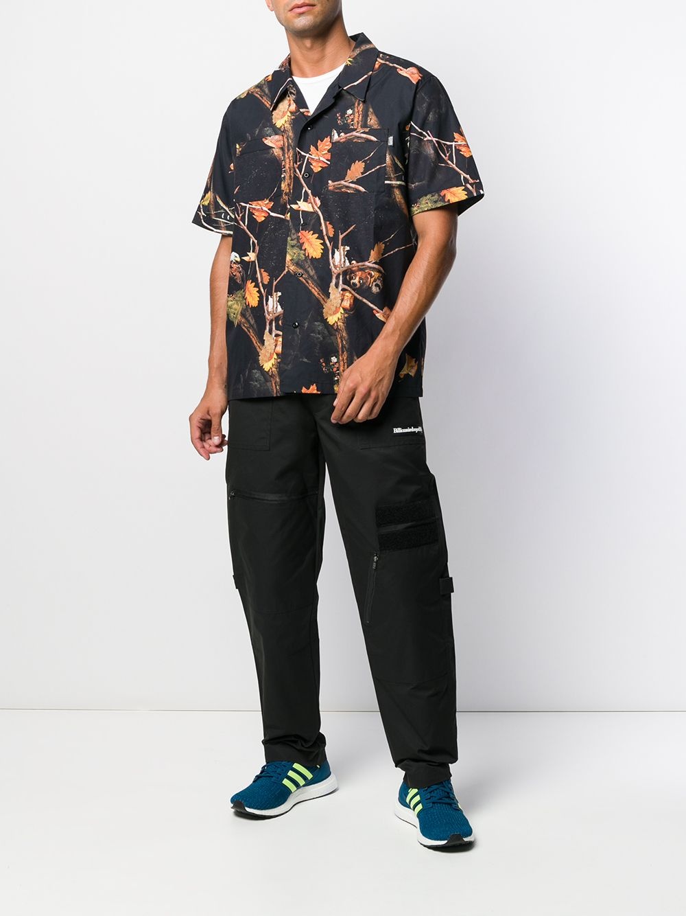 multi-pocket straight trousers - 2