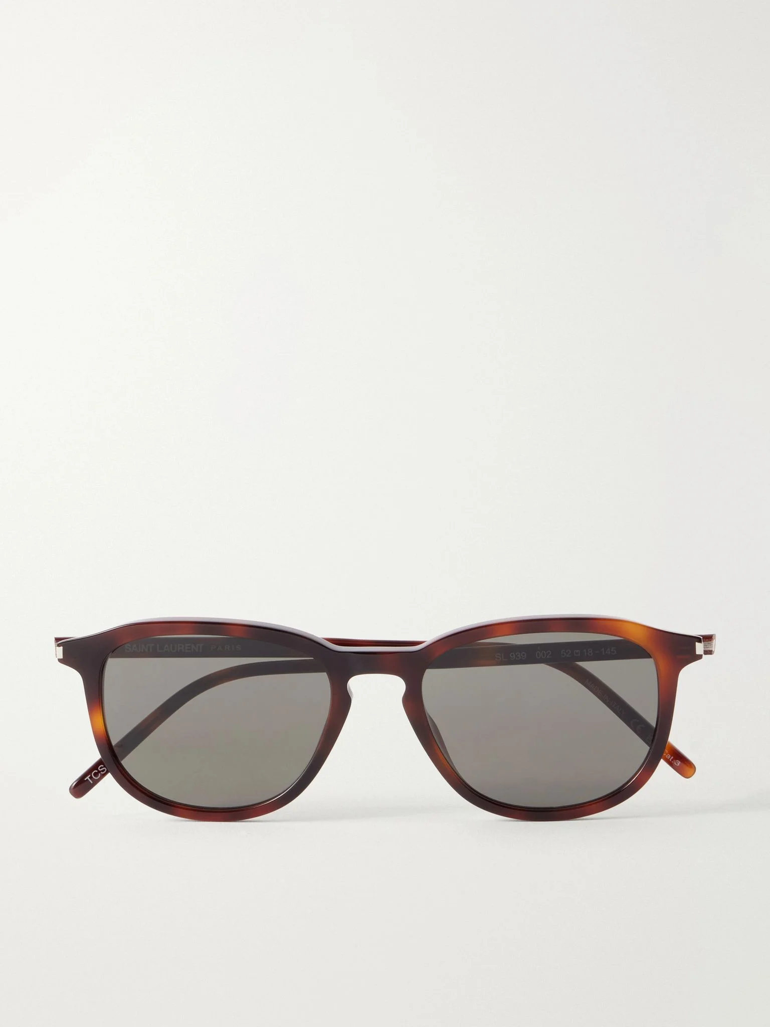 SL 939 Round-Frame Recycled Acetate Sunglasses Brown - 1