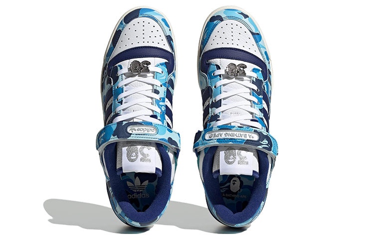 adidas x A Bathing Ape Forum Low 84 '30th Anniversary - Blue' ID4772 - 6