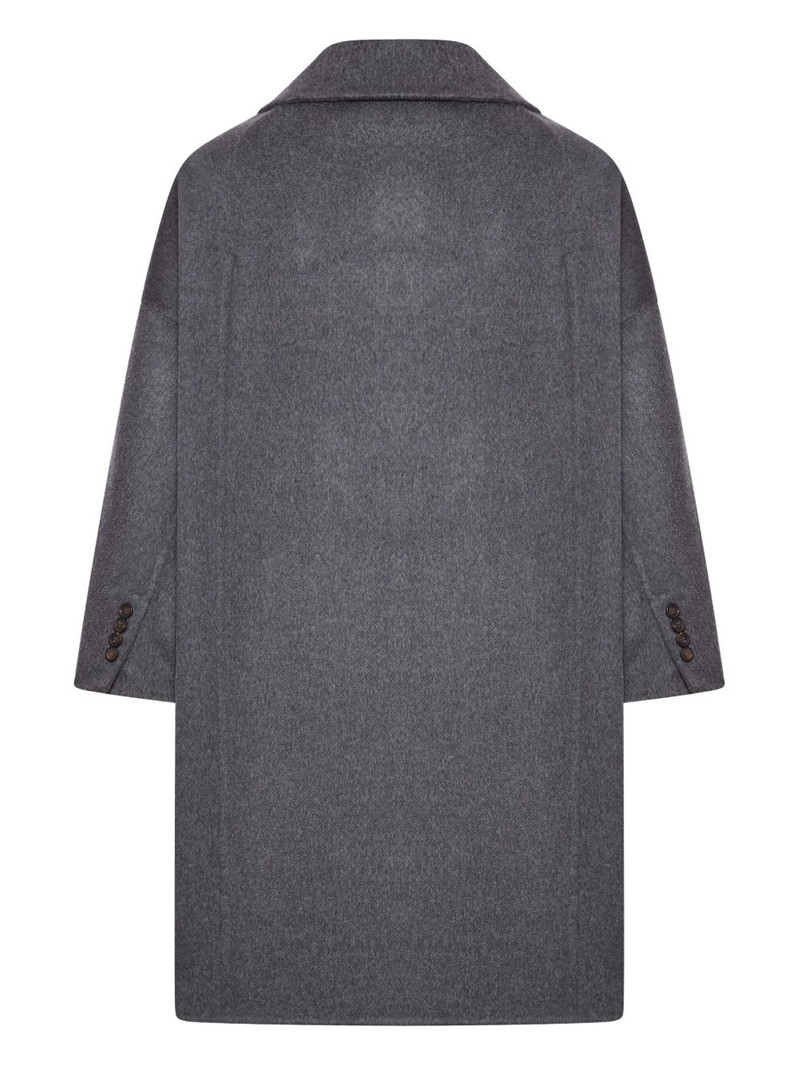 Brunello Cucinelli double-breasted cashmere coat outlook