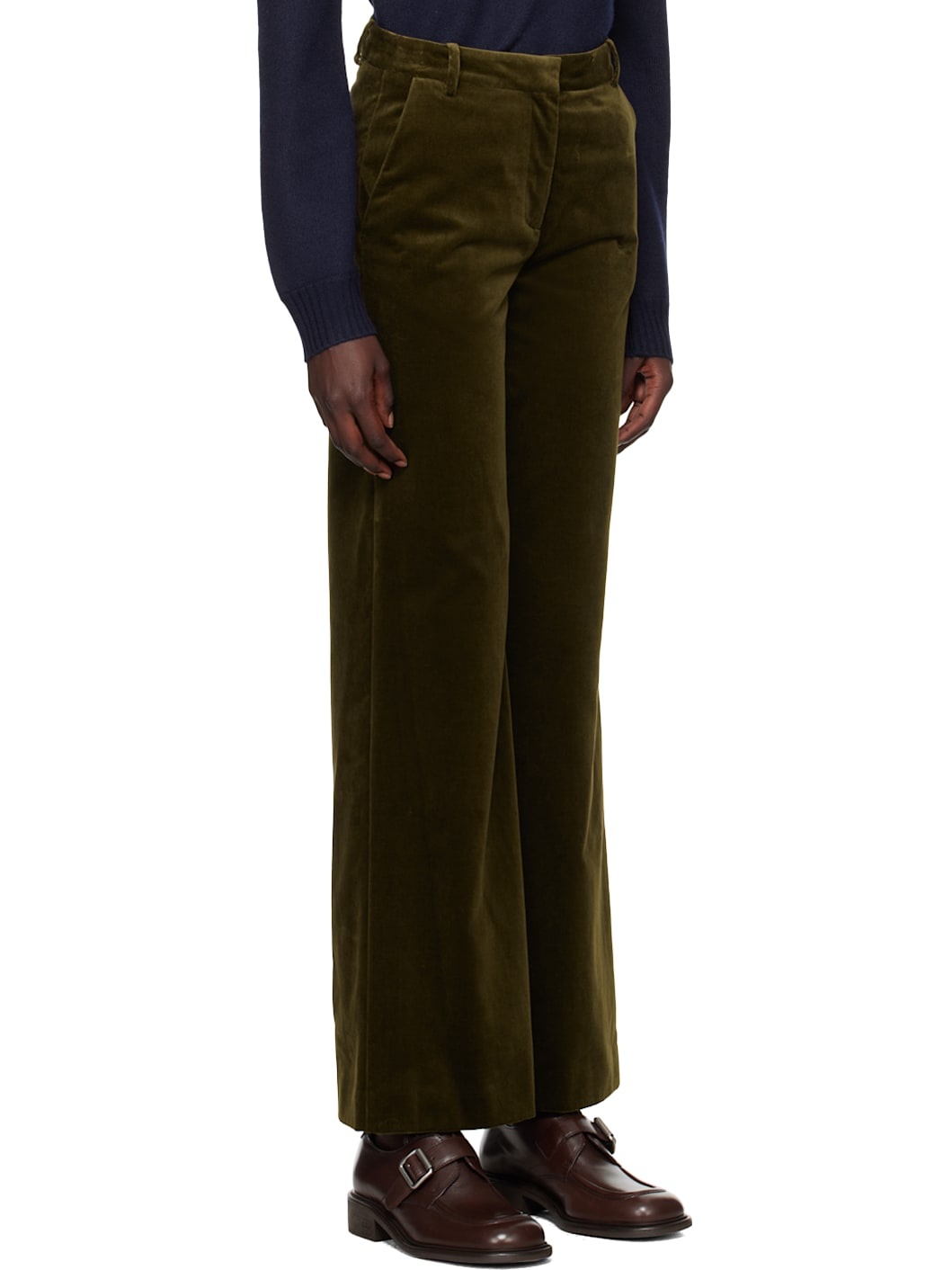 Khaki Margaret Trousers - 2