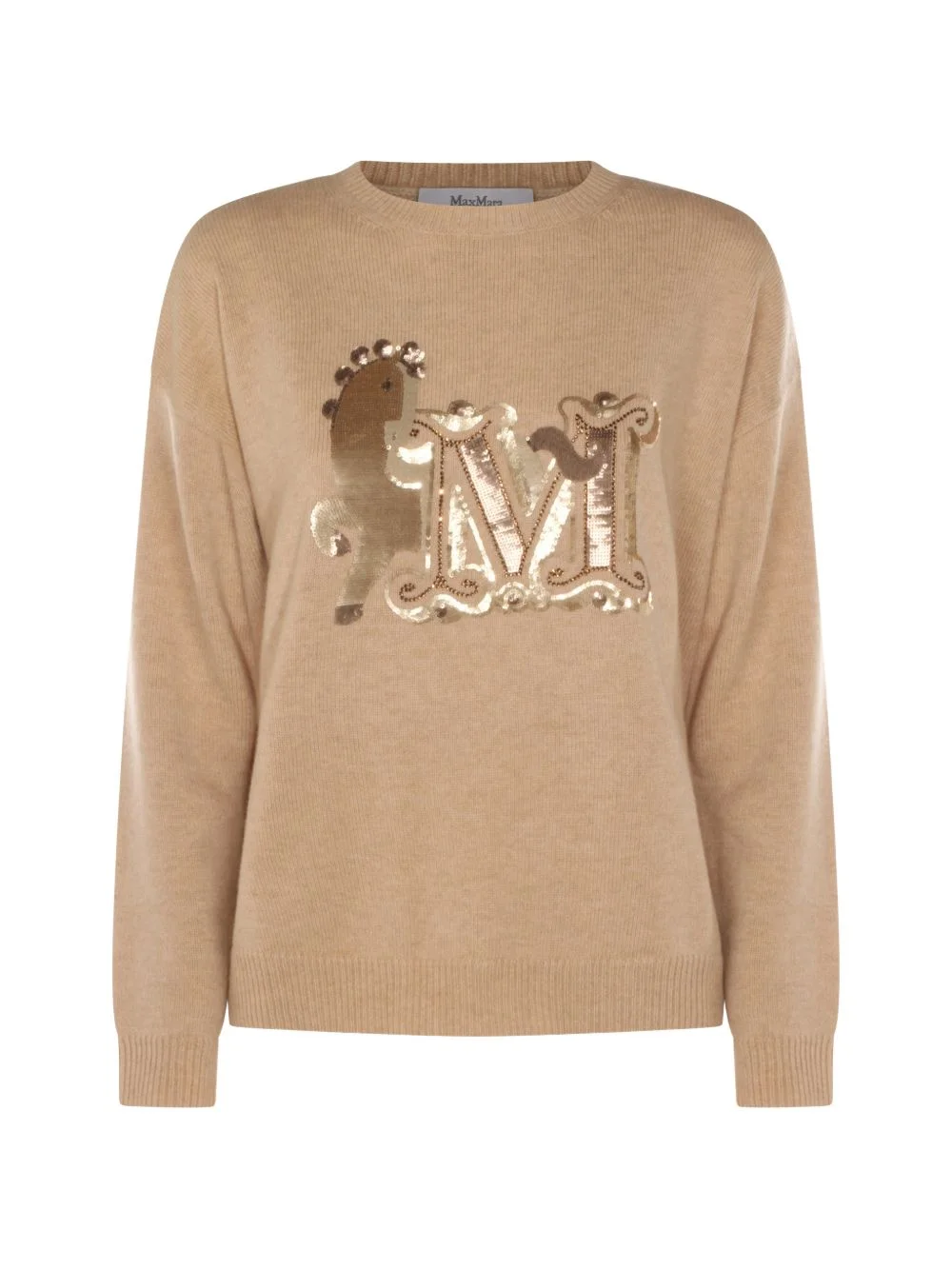 oversized wool and cashmere sweater - 1