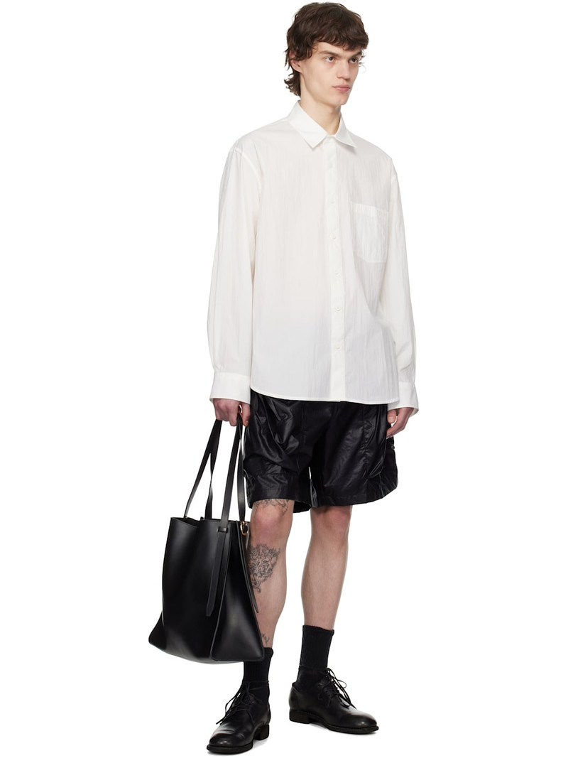 SOLID HOMME White Embroidered-Logo Shirt outlook