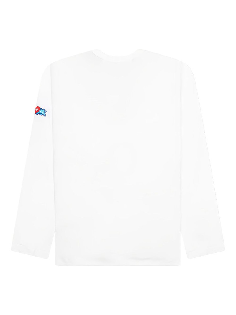 Comme des Garçons PLAY x The Artist Invader heart-patch long-sleeve T-shirt outlook