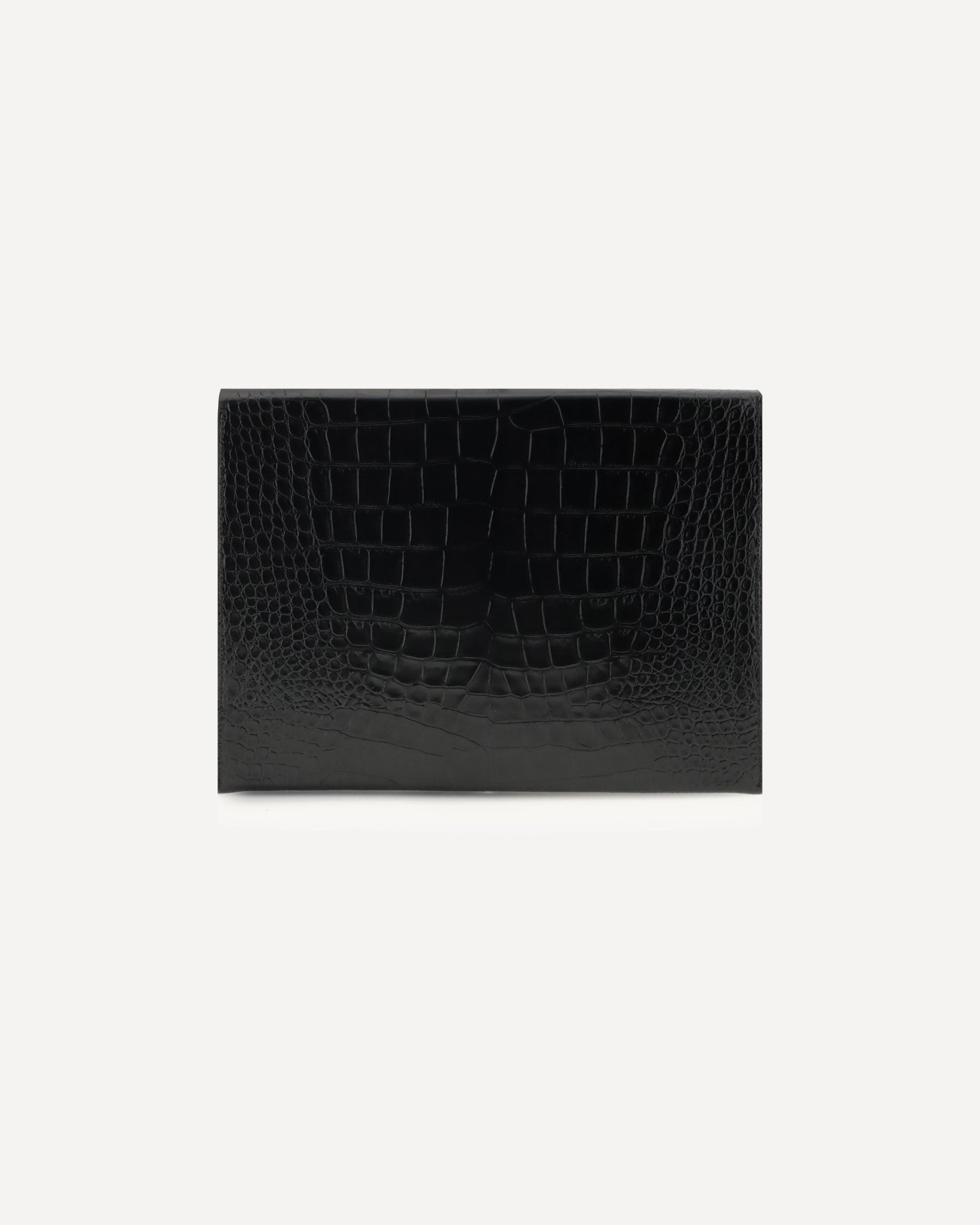 Crocodile print leather Pouch - 2
