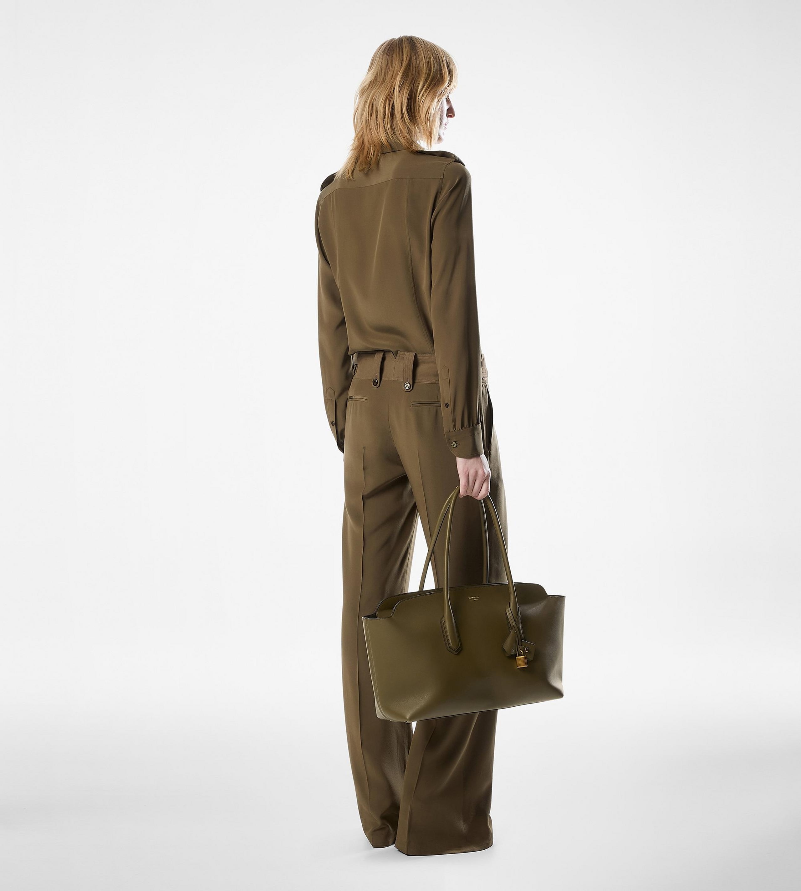 NATURAL GRAIN LEATHER ALEXANDER LARGE SHOULDER BAG - 7