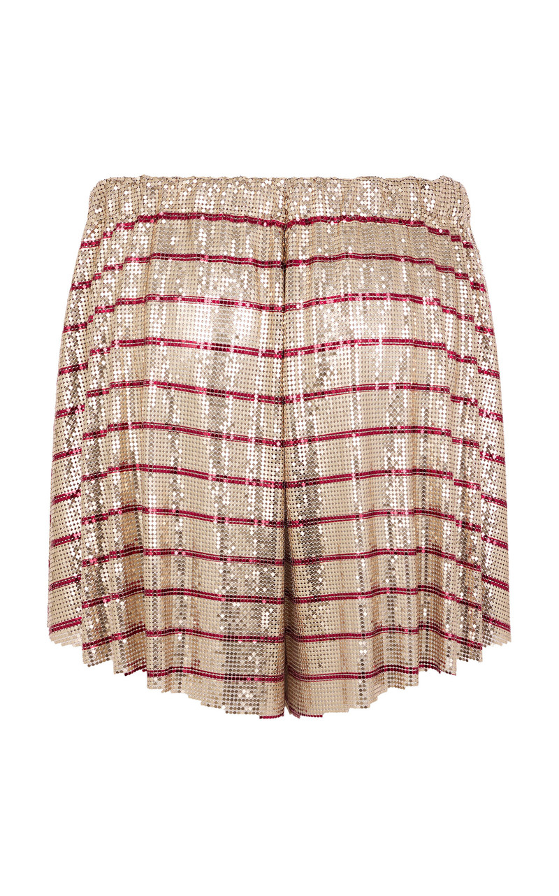 Striped Metallic Mesh Shorts stripe 6