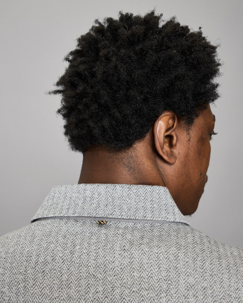 Numajiri Herringbone Shirt Jacket 5