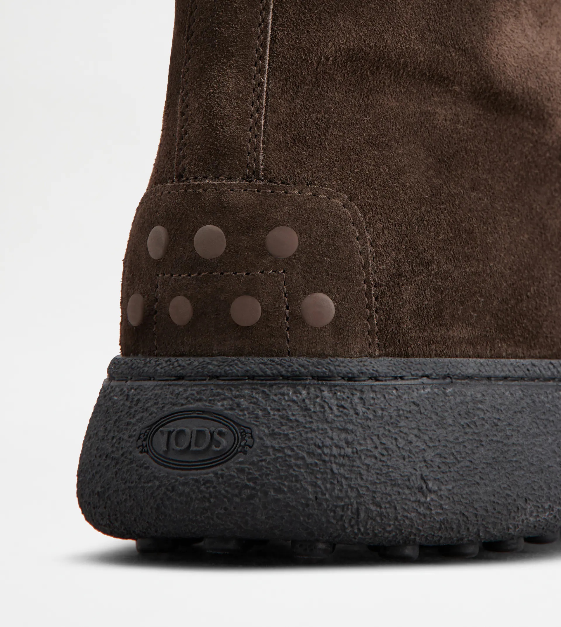 TOD'S W. G. LACE-UP ANKLE BOOTS IN SUEDE - BROWN - 5