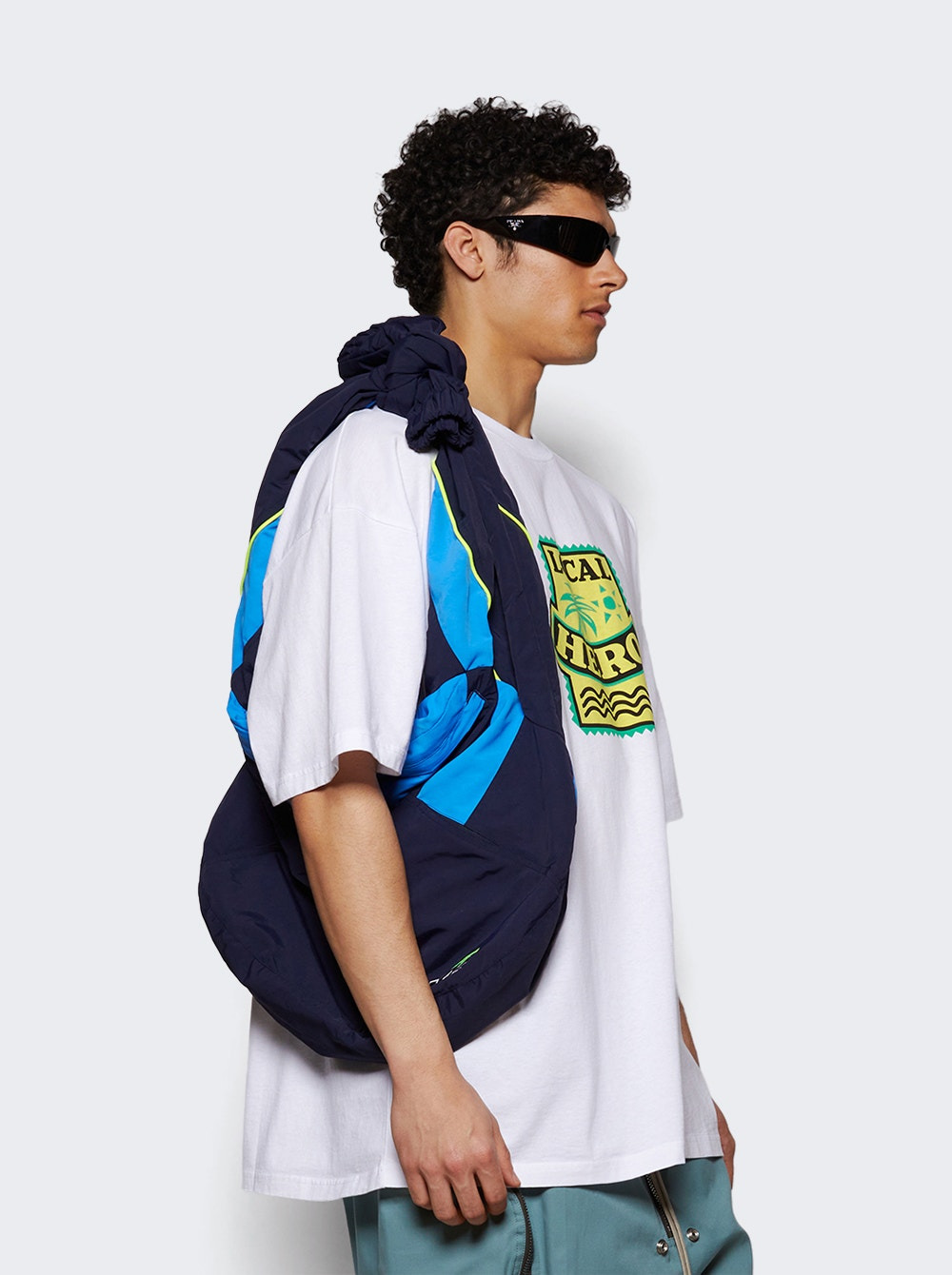 Track Jacket Tote Bag Blue Navy - 2