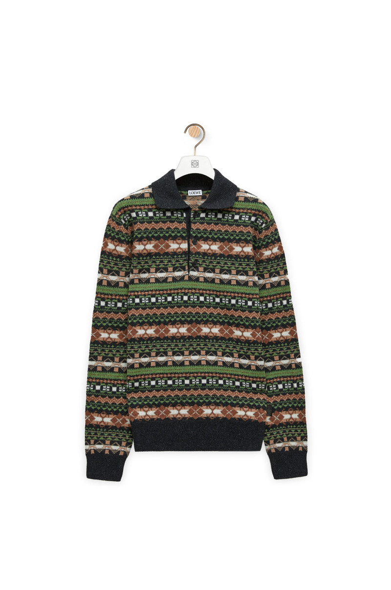 Polo sweater in wool 1