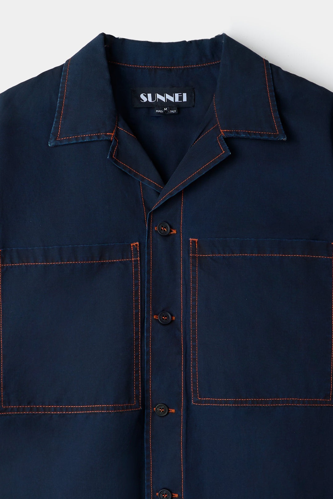 POCKET SHORTSLEEVE SHIRT / mid-washed denim - 6