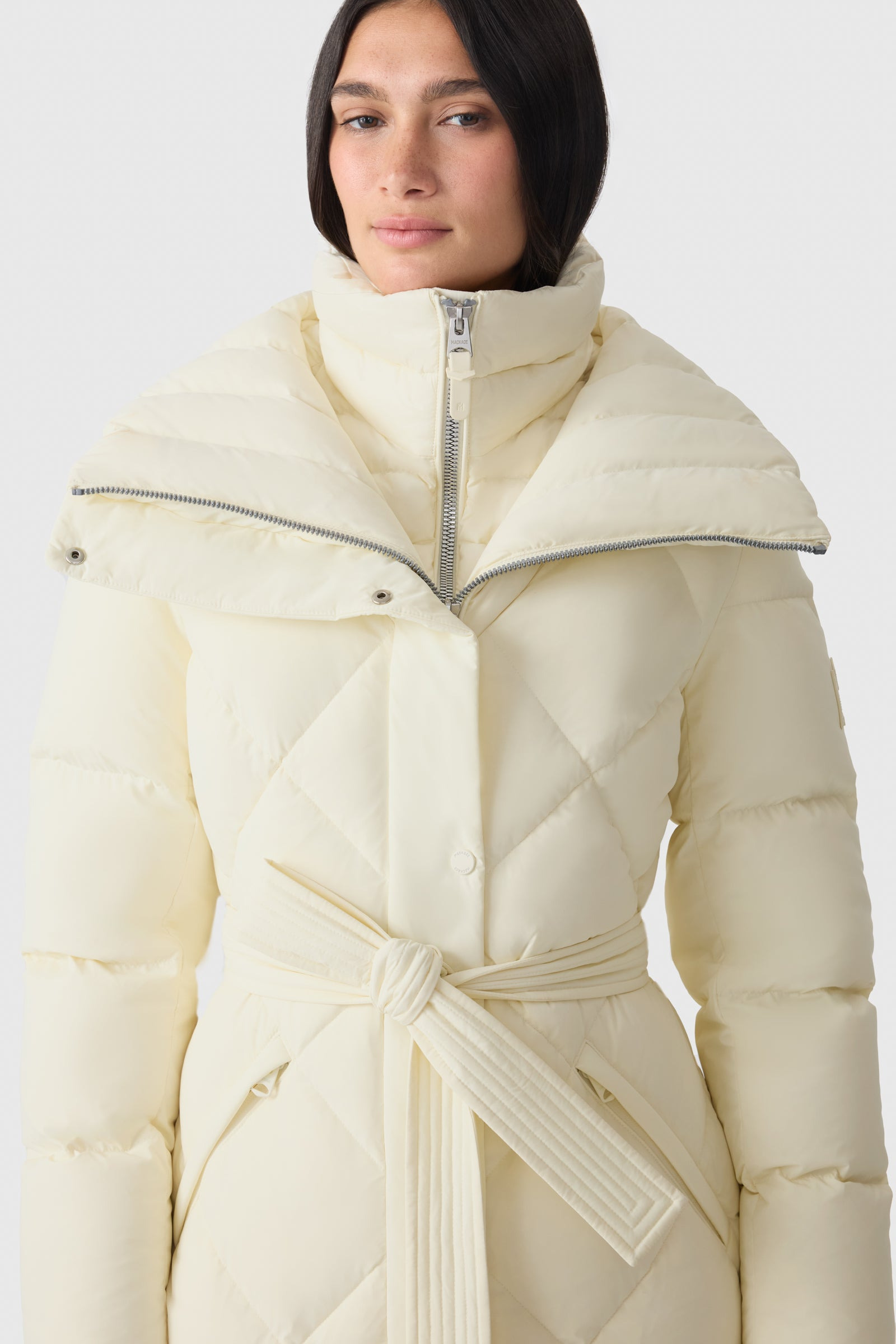 LAURELLA 2-in-1 Light Down Belted Coat - 5