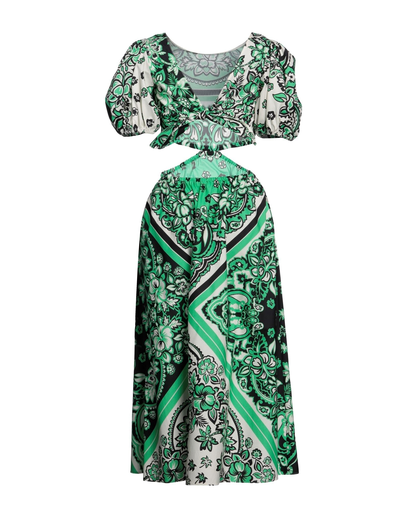 Green Women's Midi Dress - 2