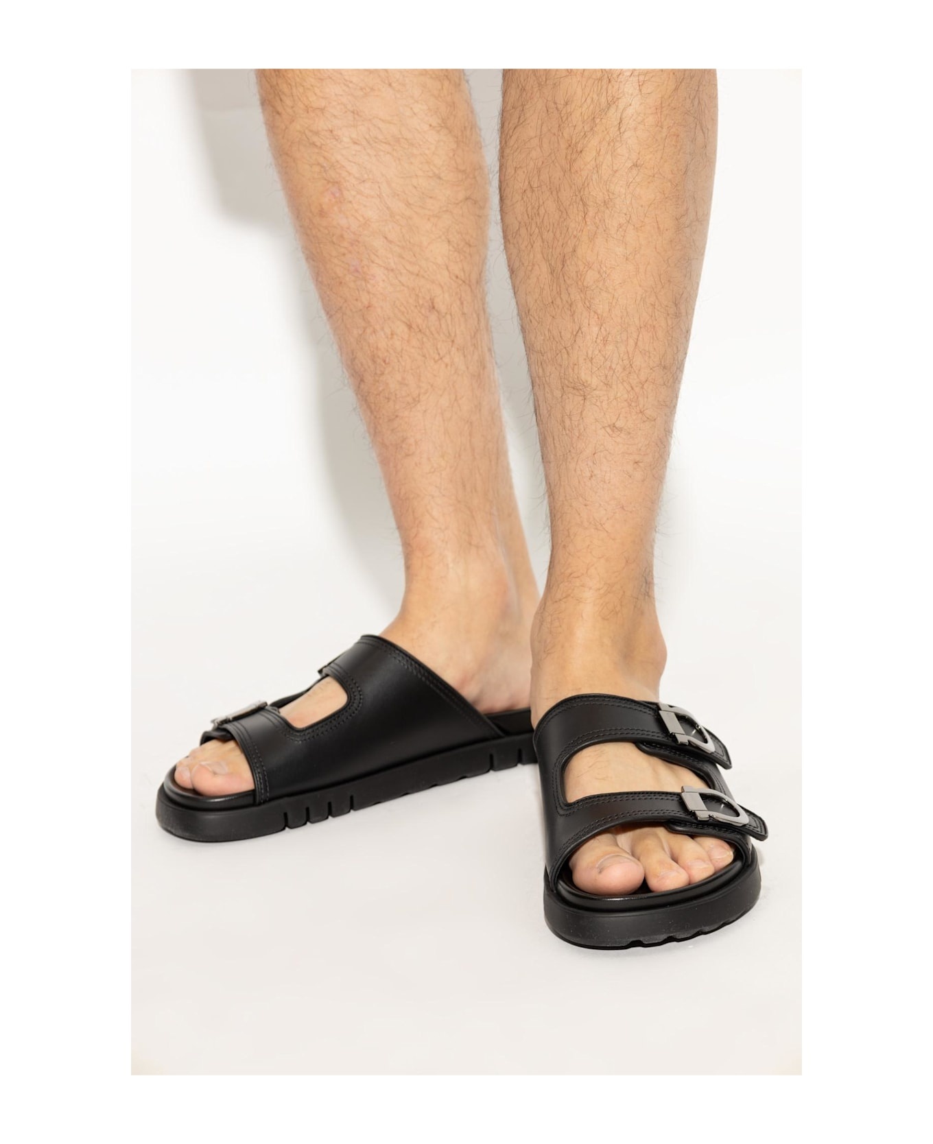 Ferragamo Leather Sandals Colly - 2